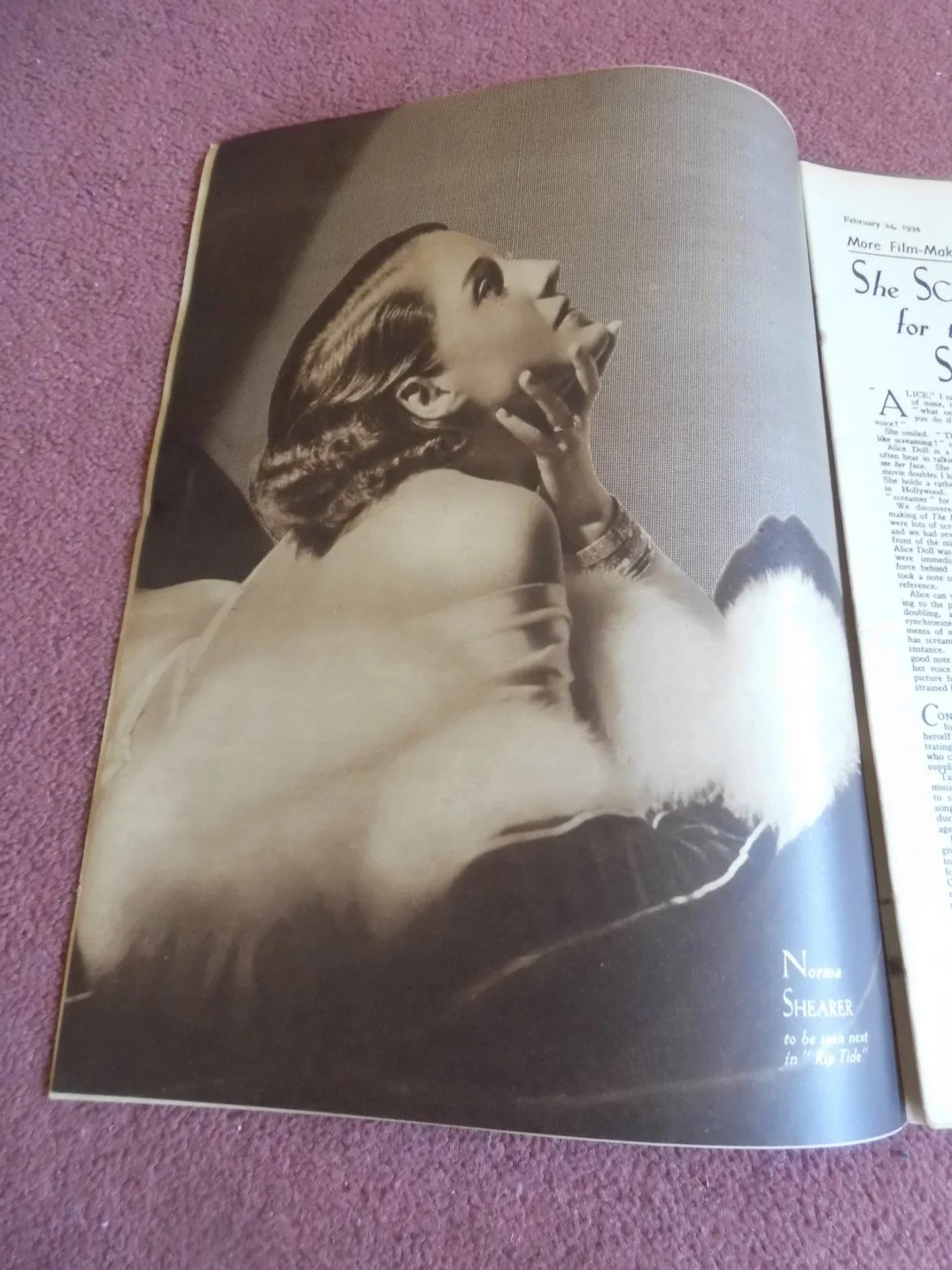 FILM PICTORIAL (1934) UK mag BEN LYON, CONRAD VEIDT, NORMA SHEARER, изображение 3