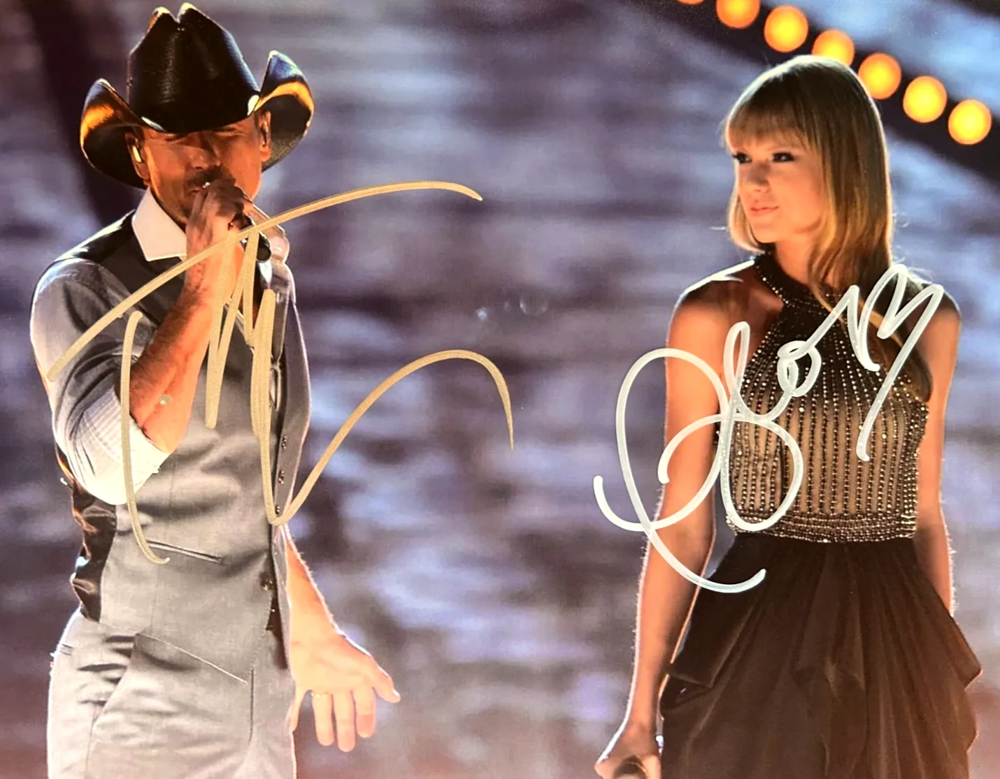 TAYLOR SWIFT & TIM McGRAW: Signed 8x10" Authentic Original Autographs w/COA, image 3