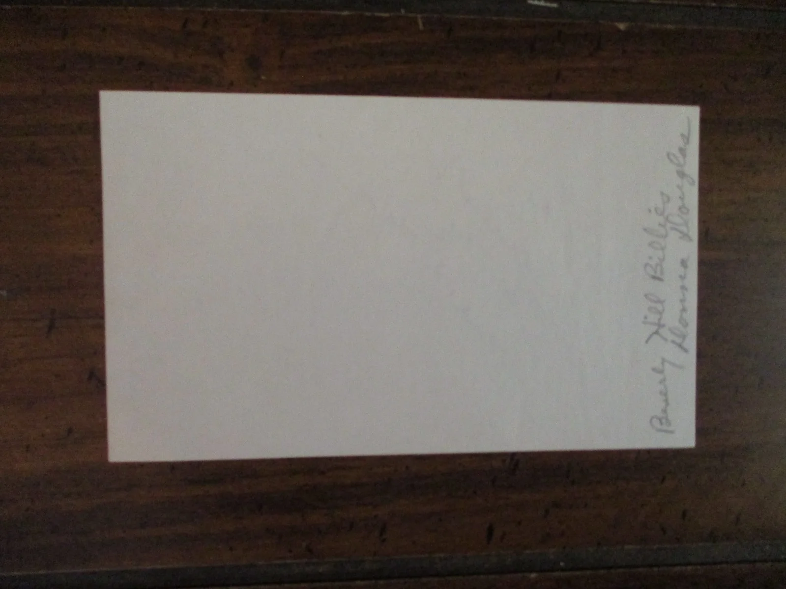 DONNA DOUGLAS(D-2015)(Elly May/The Beverly Hillbillies)Signed 3 x 5 Paper/Sheet, image 3