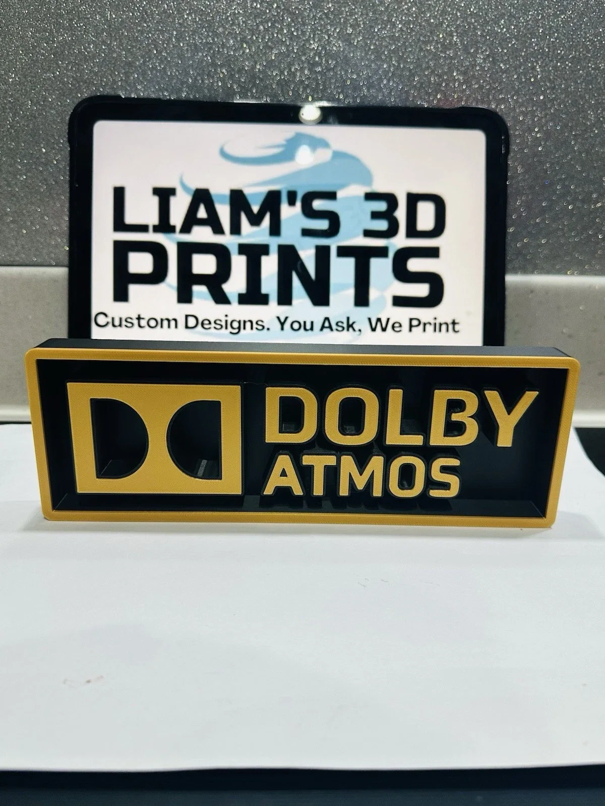 Decorative Dolby Atmos Box Sign Shelf Wall Home Cinema 2 Sizes, изображение 2
