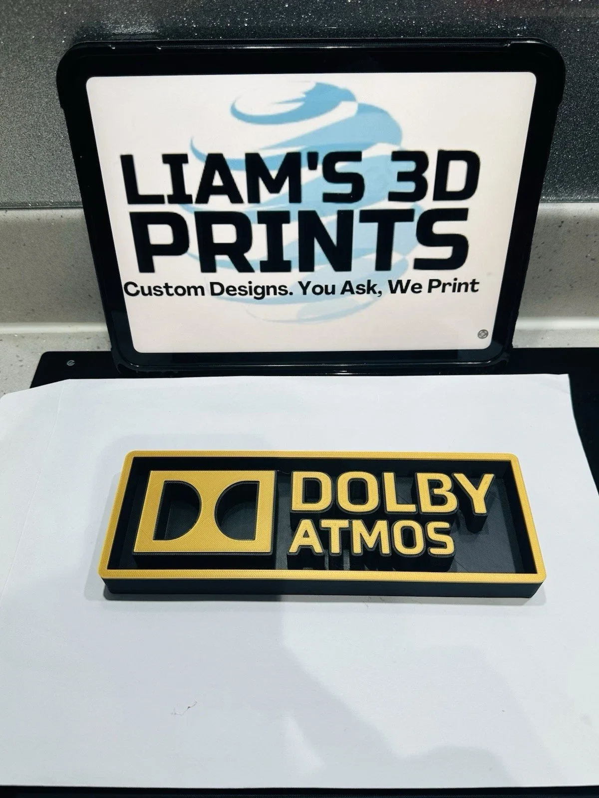 Decorative Dolby Atmos Box Sign Shelf Wall Home Cinema 2 Sizes, изображение 3