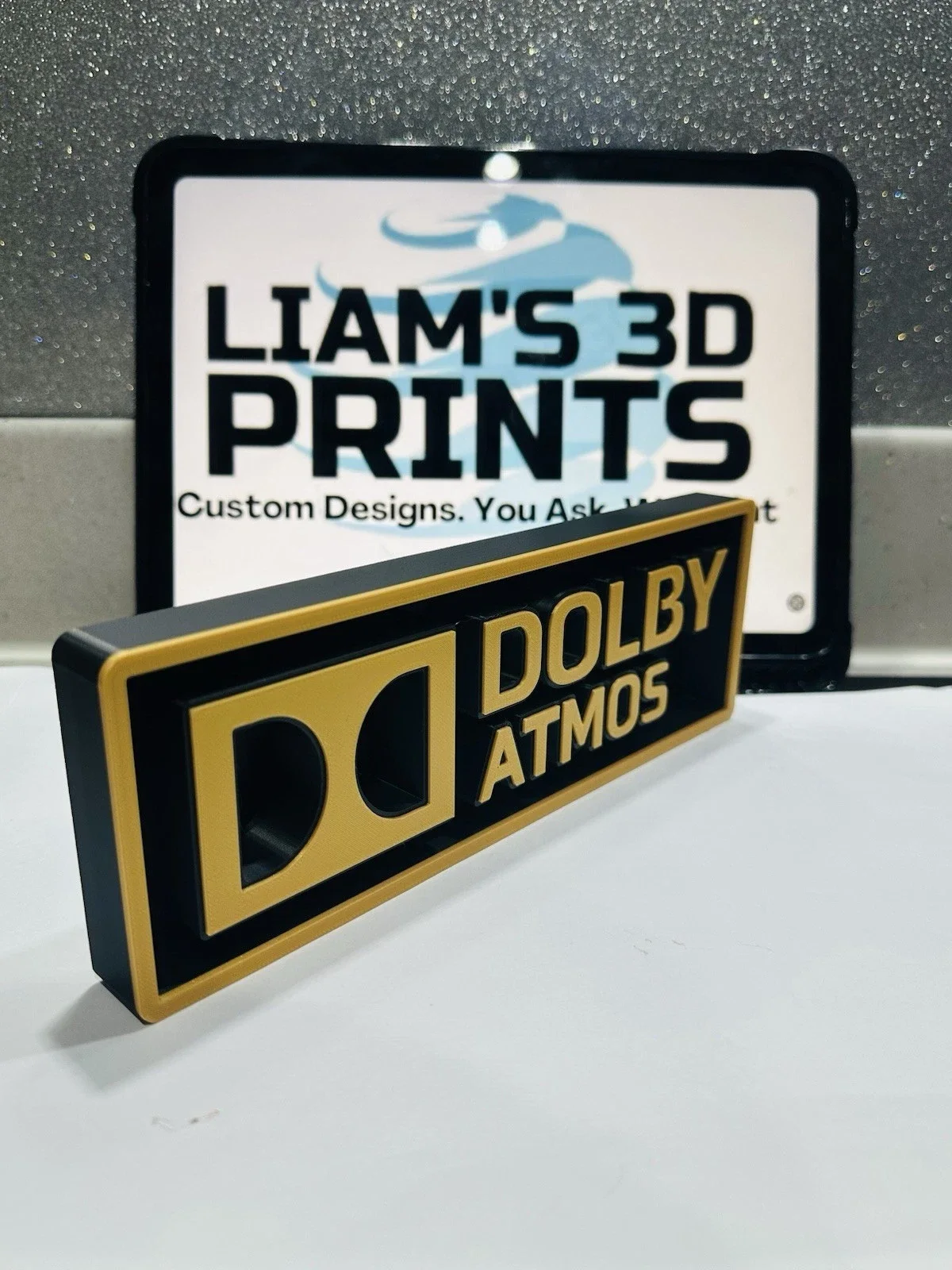 Decorative Dolby Atmos Box Sign Shelf Wall Home Cinema 2 Sizes, изображение 4