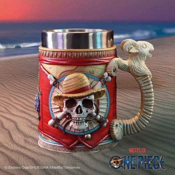 One Piece Luffy Tankard 15.5cm by Nemesis Now - OFFICAL - BRAND NEW, image 2