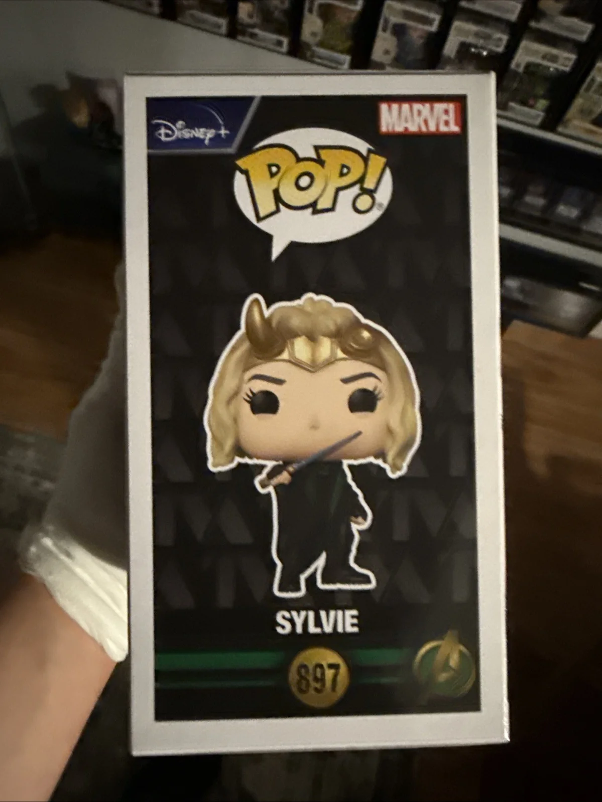 Sophia Di Martino — Sophia Di Martino Signed Marvel Sylvie Loki Funko Pop #897 SWAU Hologram Cert, image 5