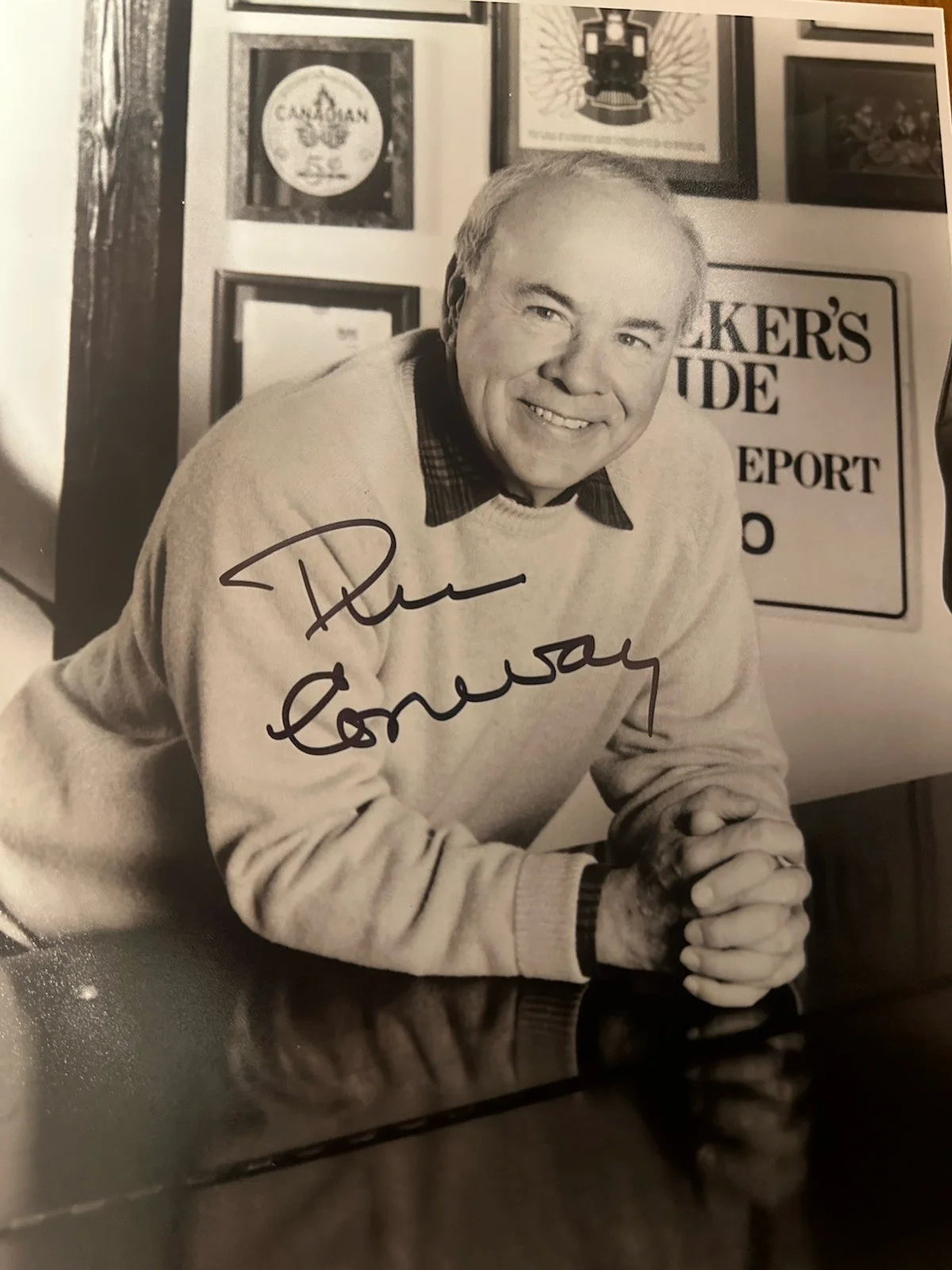 Tim Conway “McHales Navy” Autographed 8x10 Black & White Photo, изображение 2