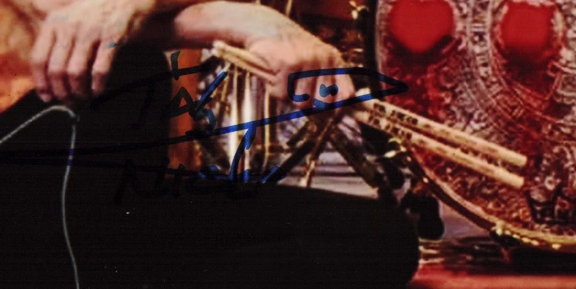Nicko McBrain signed autographed 8x10 photo Iron Maiden Drummer, image 2
