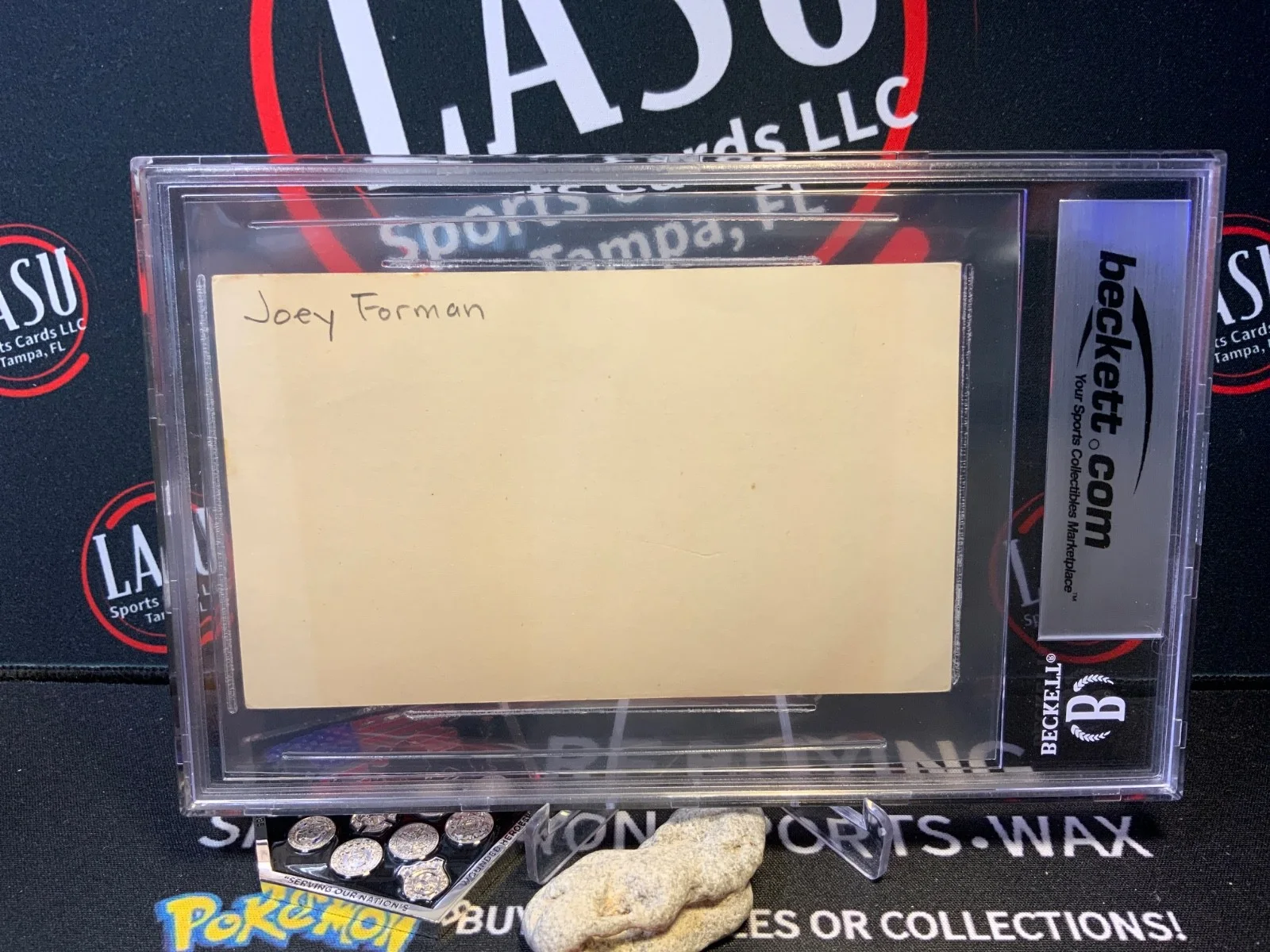 Joey Forman — Vintage JOEY FORMAN Signed index card Becket - Comedian / Actor, изображение 2