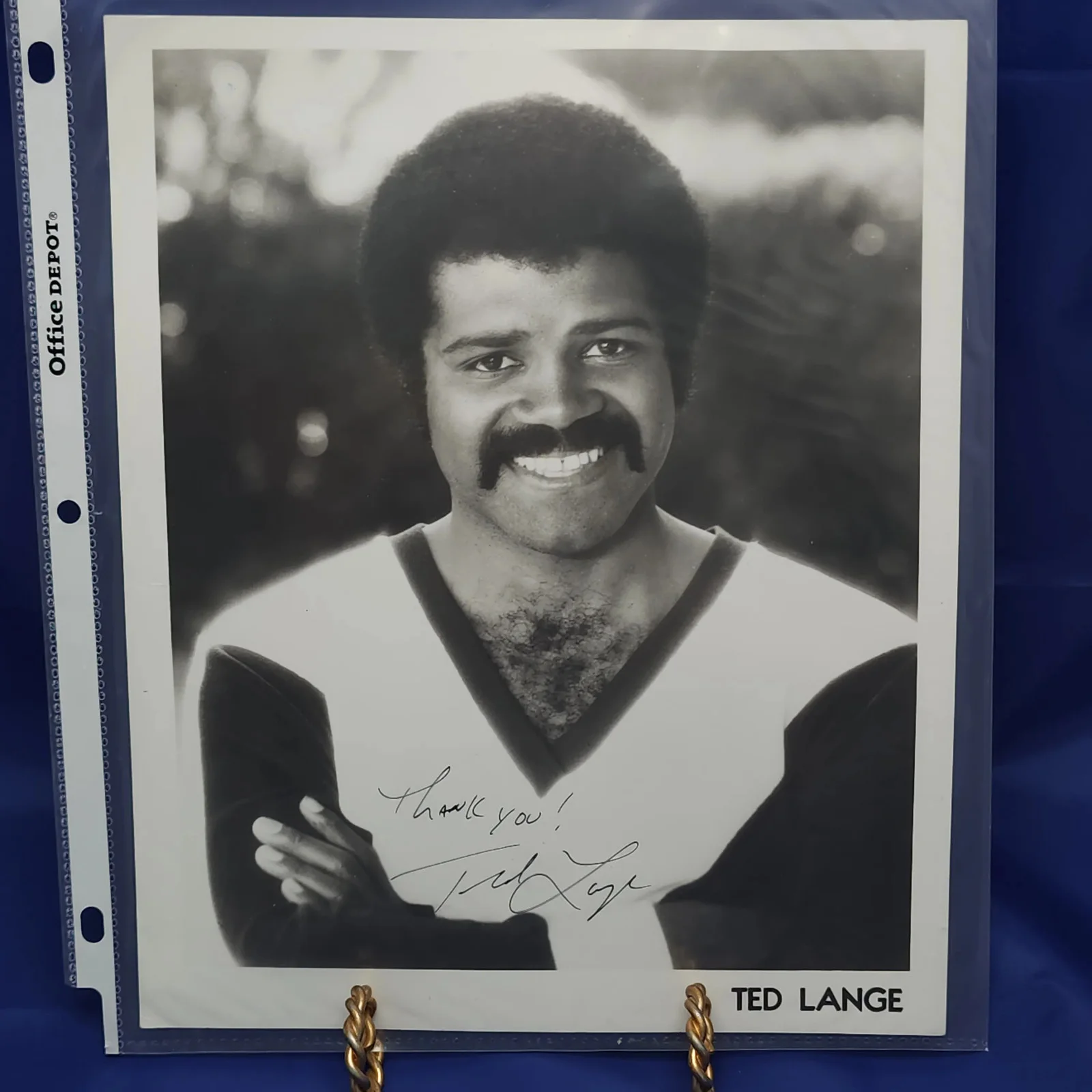 Ted Lange — Ted Lange Signed 8x10 Photo Autograph Thank You, изображение 3