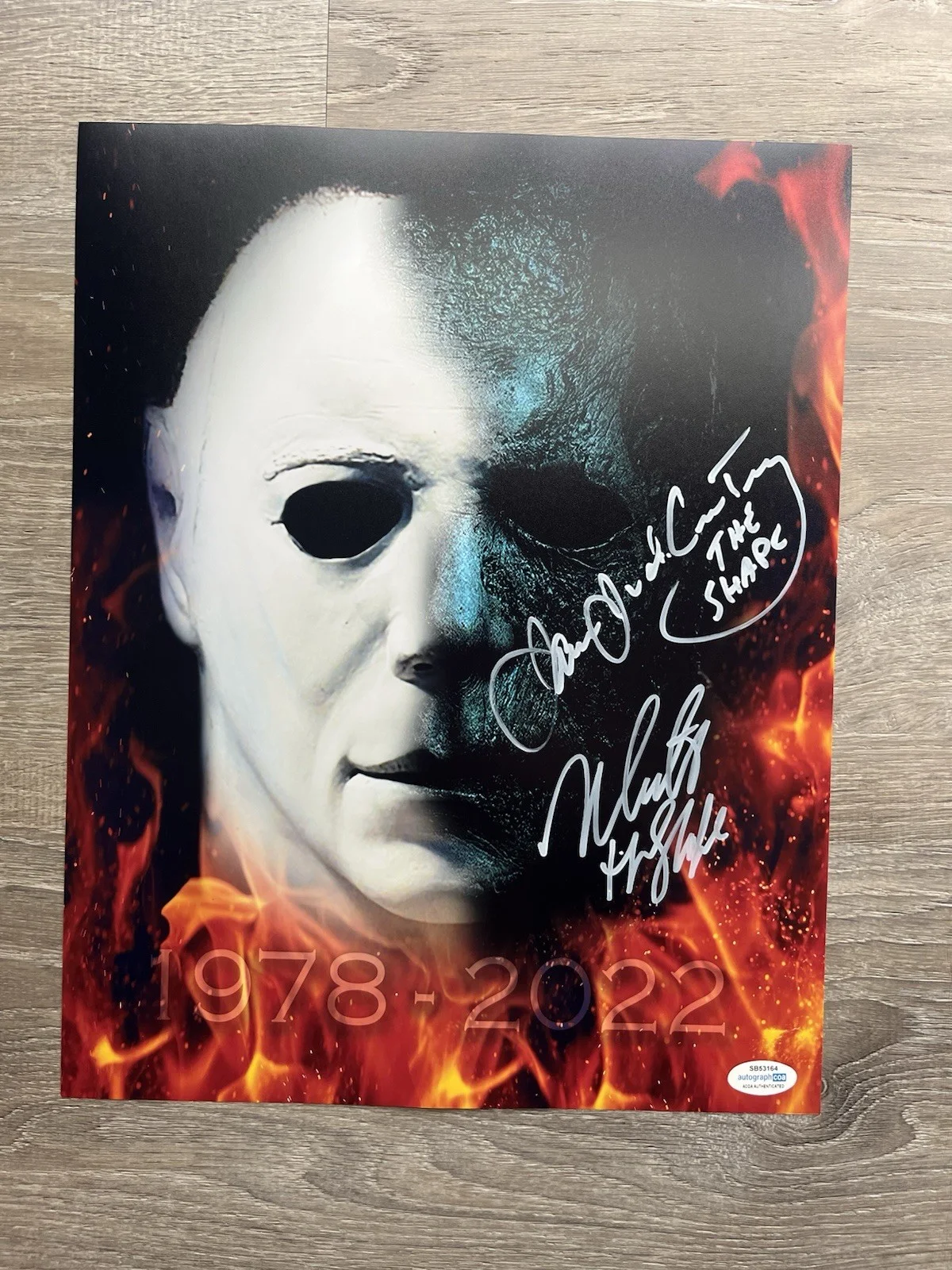 Nick Castle James Jude Courtney Signed Michael Myers 11x14 Photo ACOA Halloween, изображение 2