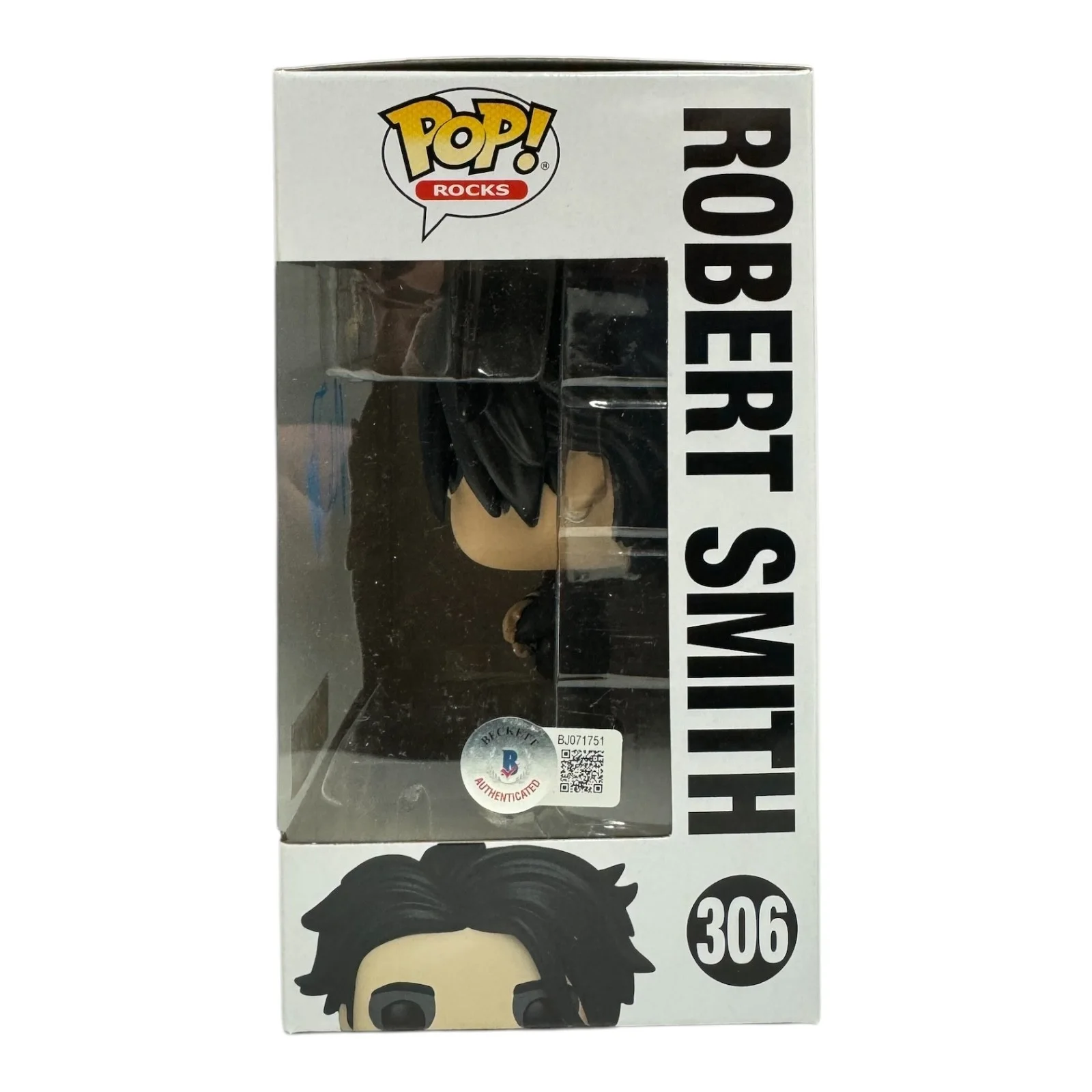 ROBERT SMITH SIGNED AUTOGRAPH THE CURE FUNKO POP 306 BECKETT BAS HOT TOPIC, image 2