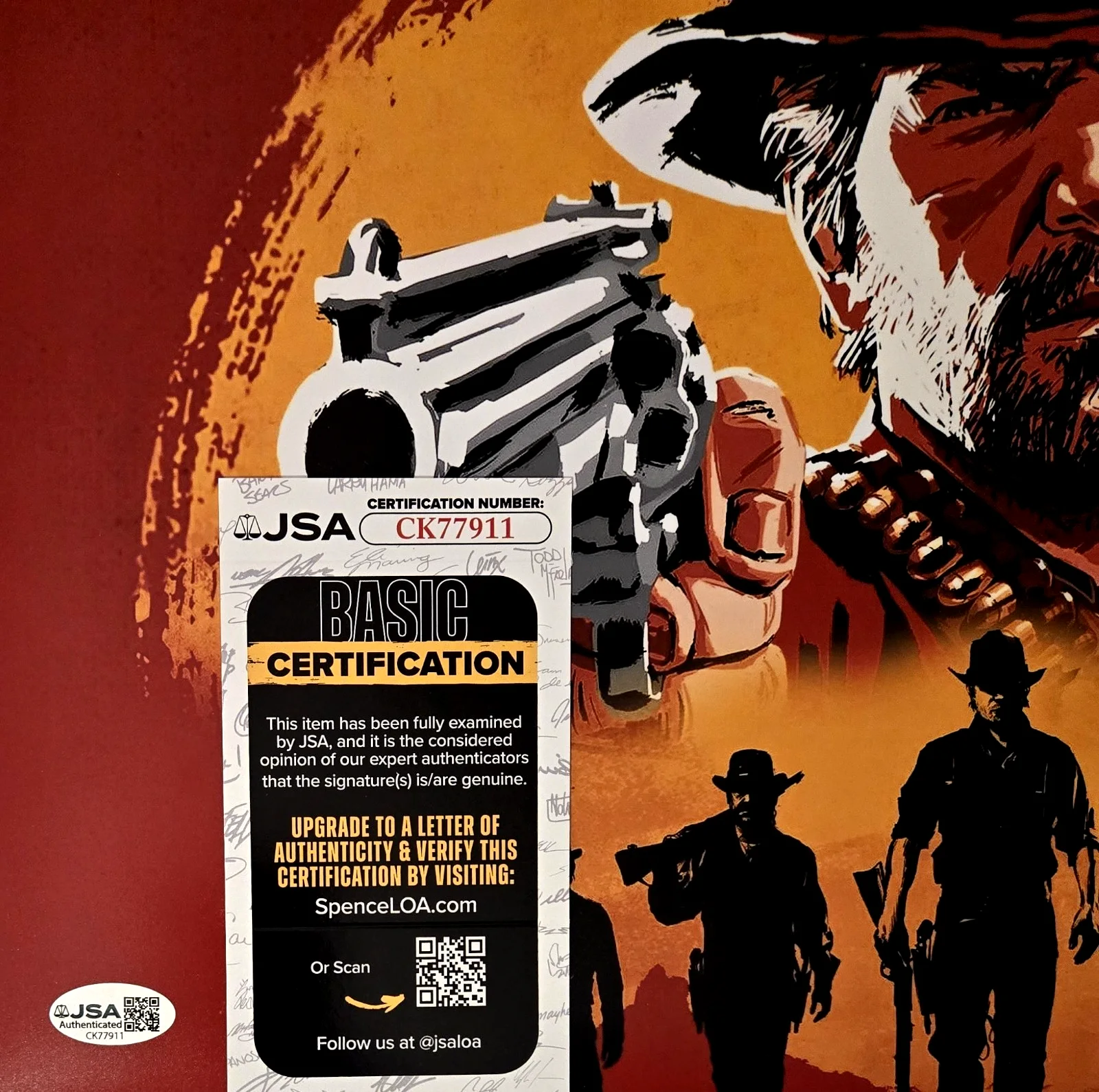Roger Clark — Arthur Morgan Signed Photo Red Dead Redemption Roger Clark 11x17 JSA COA 911, изображение 2