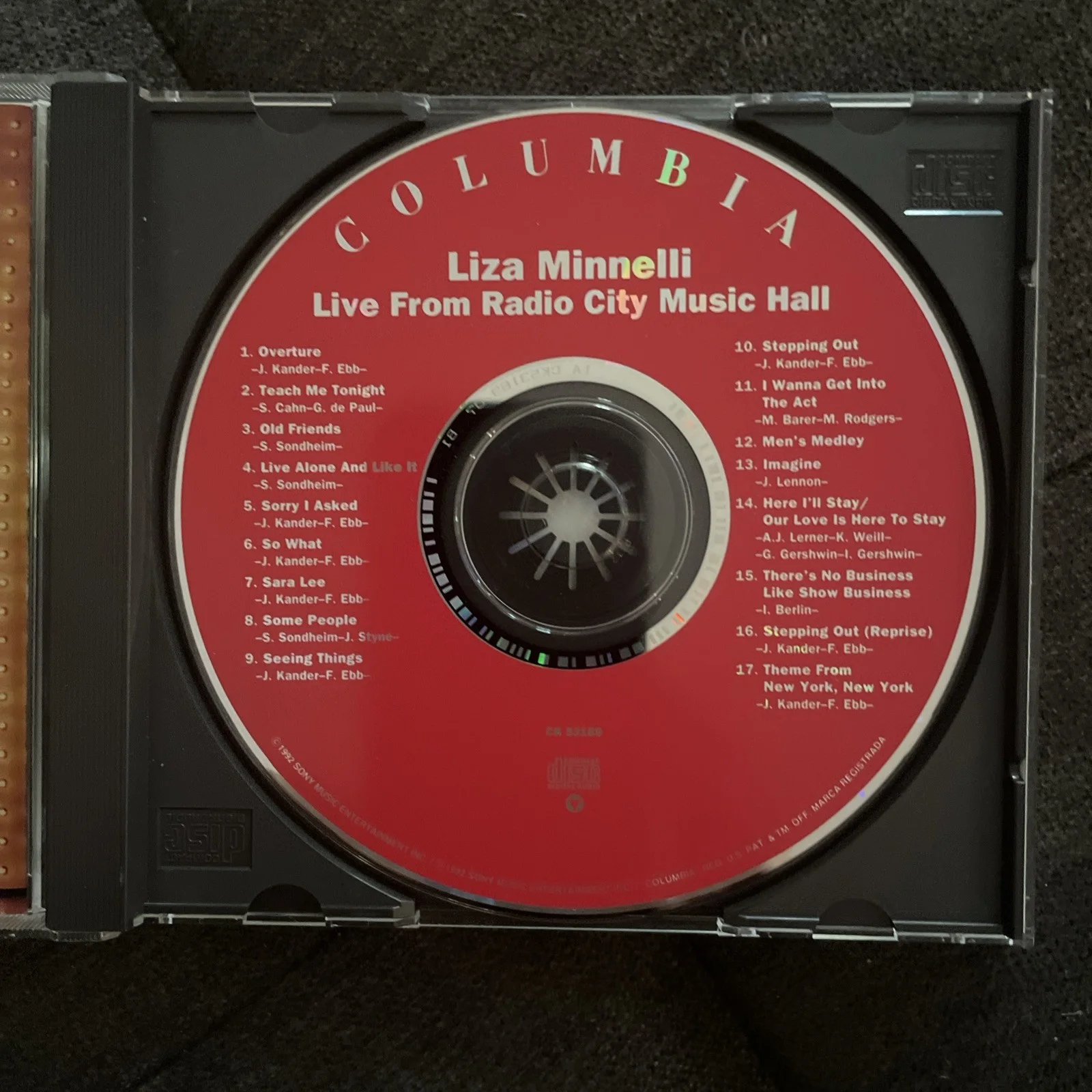 Liza Minnelli-LIVE From Radio City Music Hall-Signed Autograph CD-Not Personaliz, изображение 5