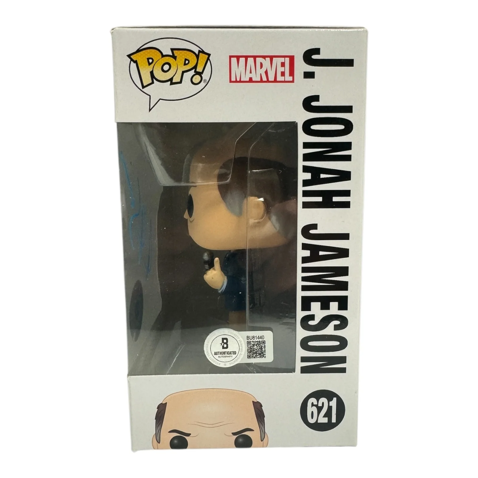 JK Simmons — JK Simmons Signed Autograph Spider-Man Funko Pop 621 Beckett BAS J Jonah Jameson, image 2