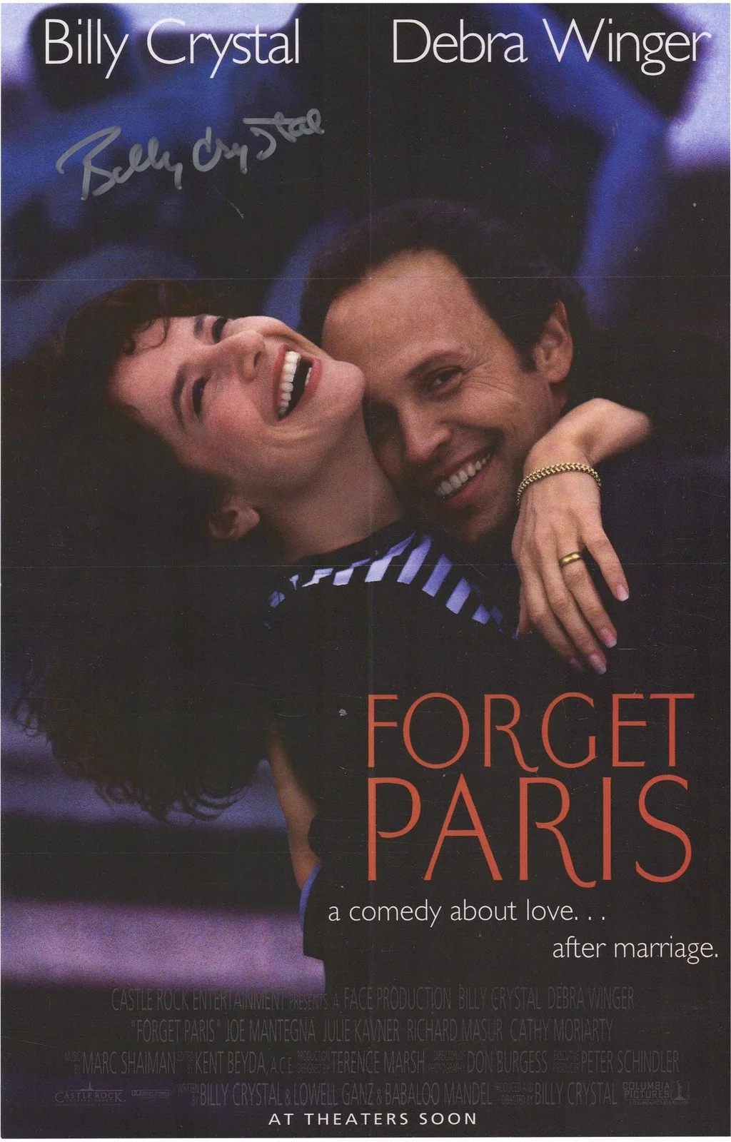 Billy Crystal — Billy Crystal Forget Paris Autographed 11" x 17" Movie Poster