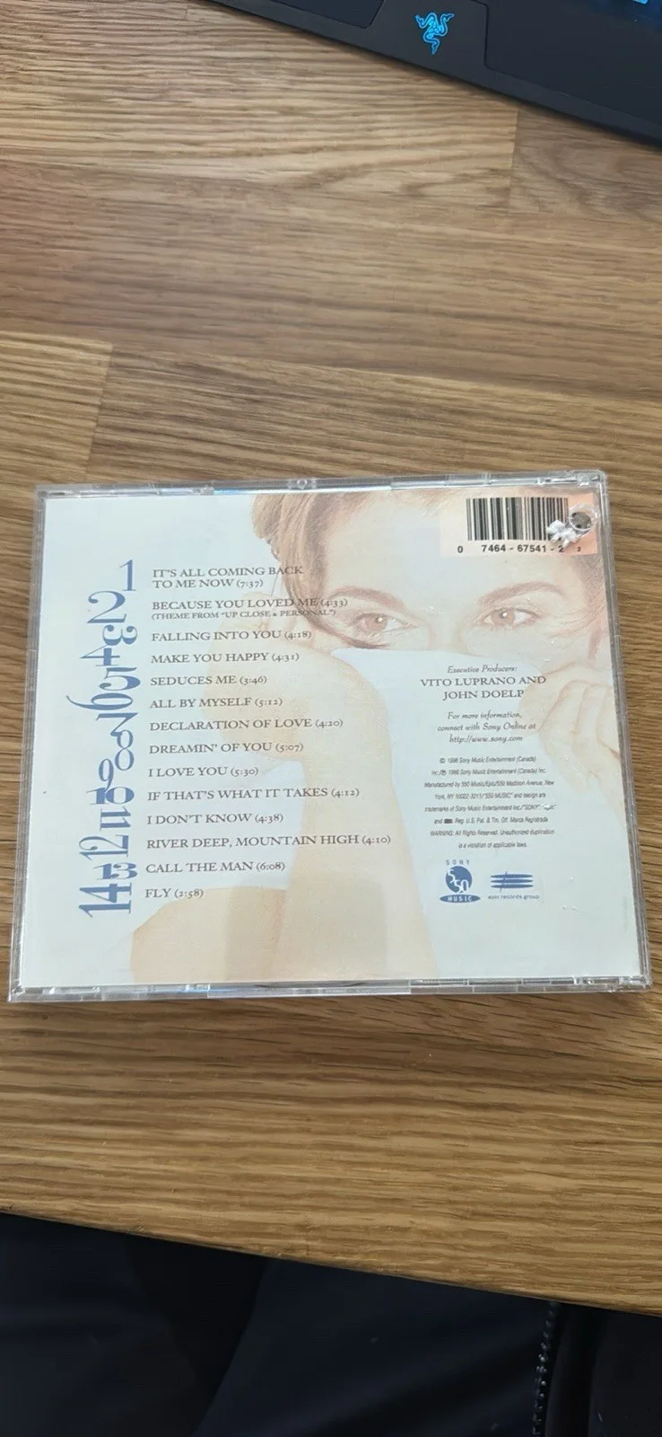 Celine Dion Falling Into You Original Signed CD & Booklet Music Collectible, изображение 2
