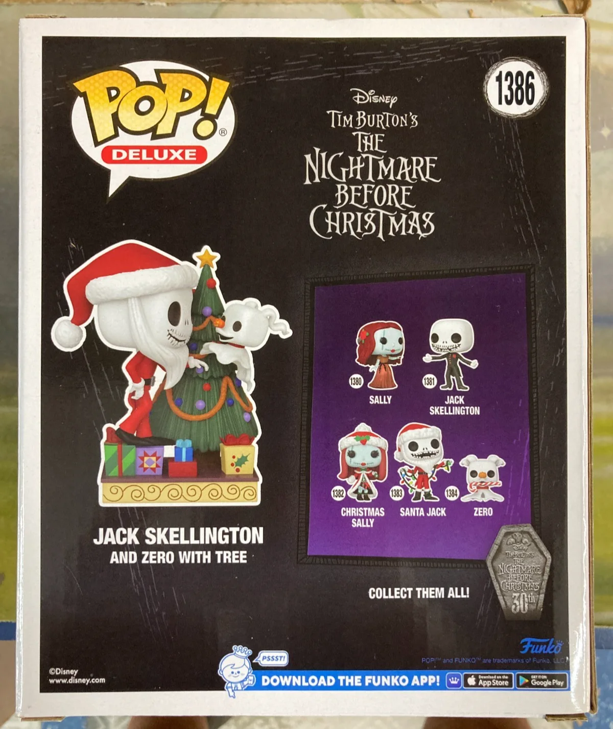 Tim Burton — Signed Nightmare Before Christmas Jack Skellington Funko Pop Chris Sarandon, image 2
