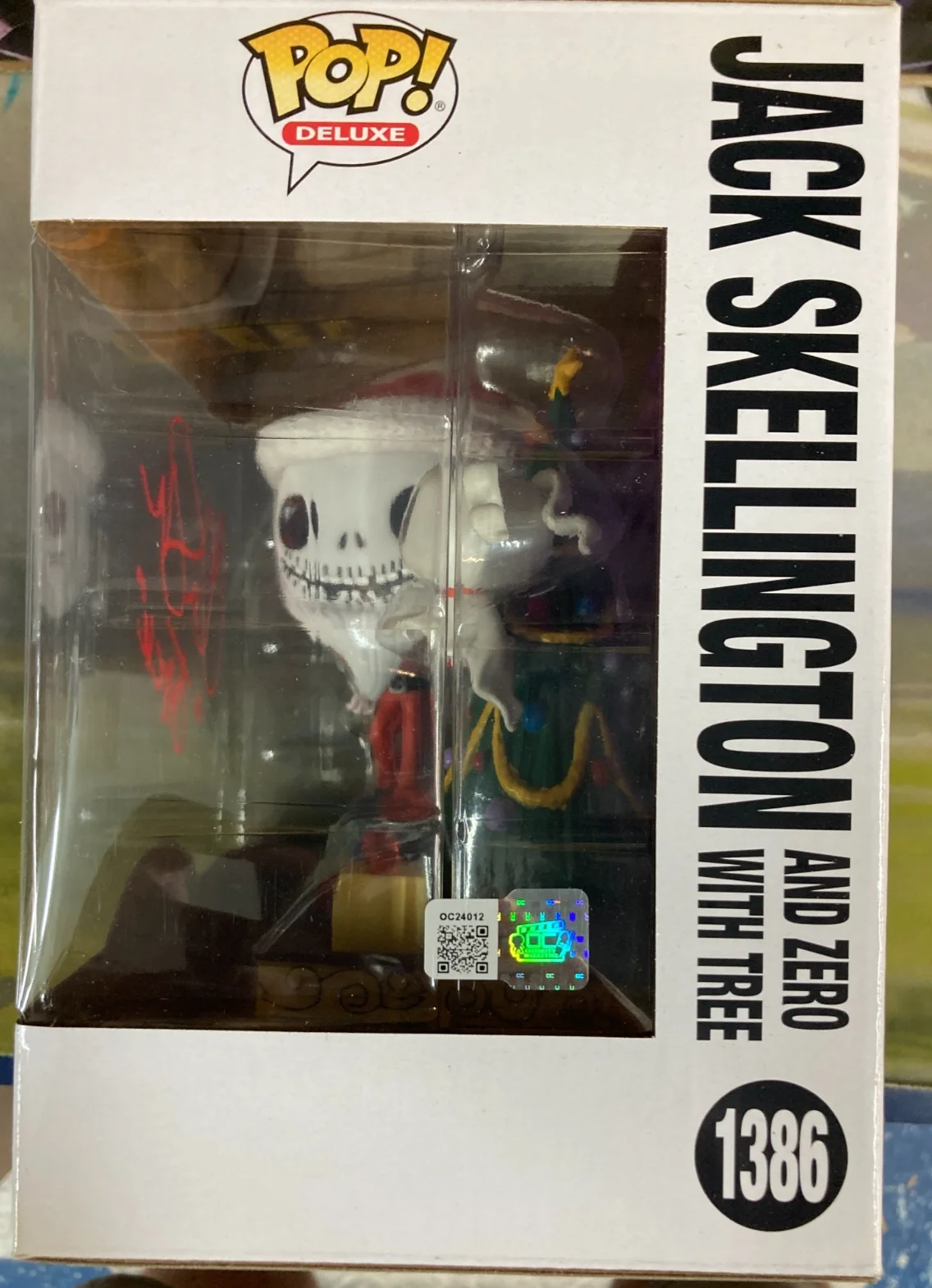 Tim Burton — Signed Nightmare Before Christmas Jack Skellington Funko Pop Chris Sarandon, image 3