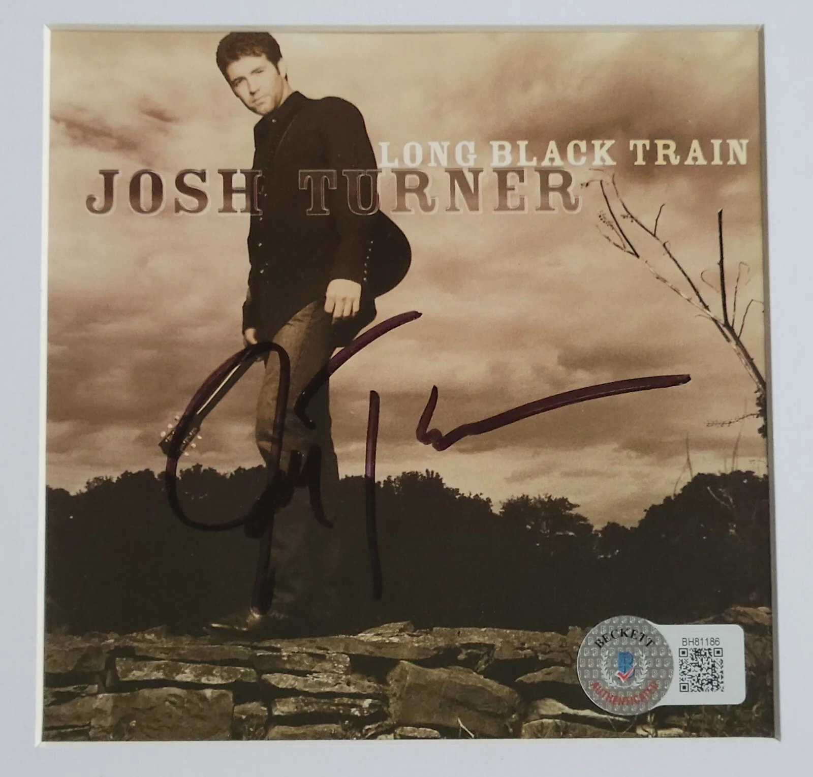 JOSH TURNER AUTOGRAPHED BECKETT BAS COA SIGNED COUNTRY MUSIC SINGER CD DISPLAY, изображение 2