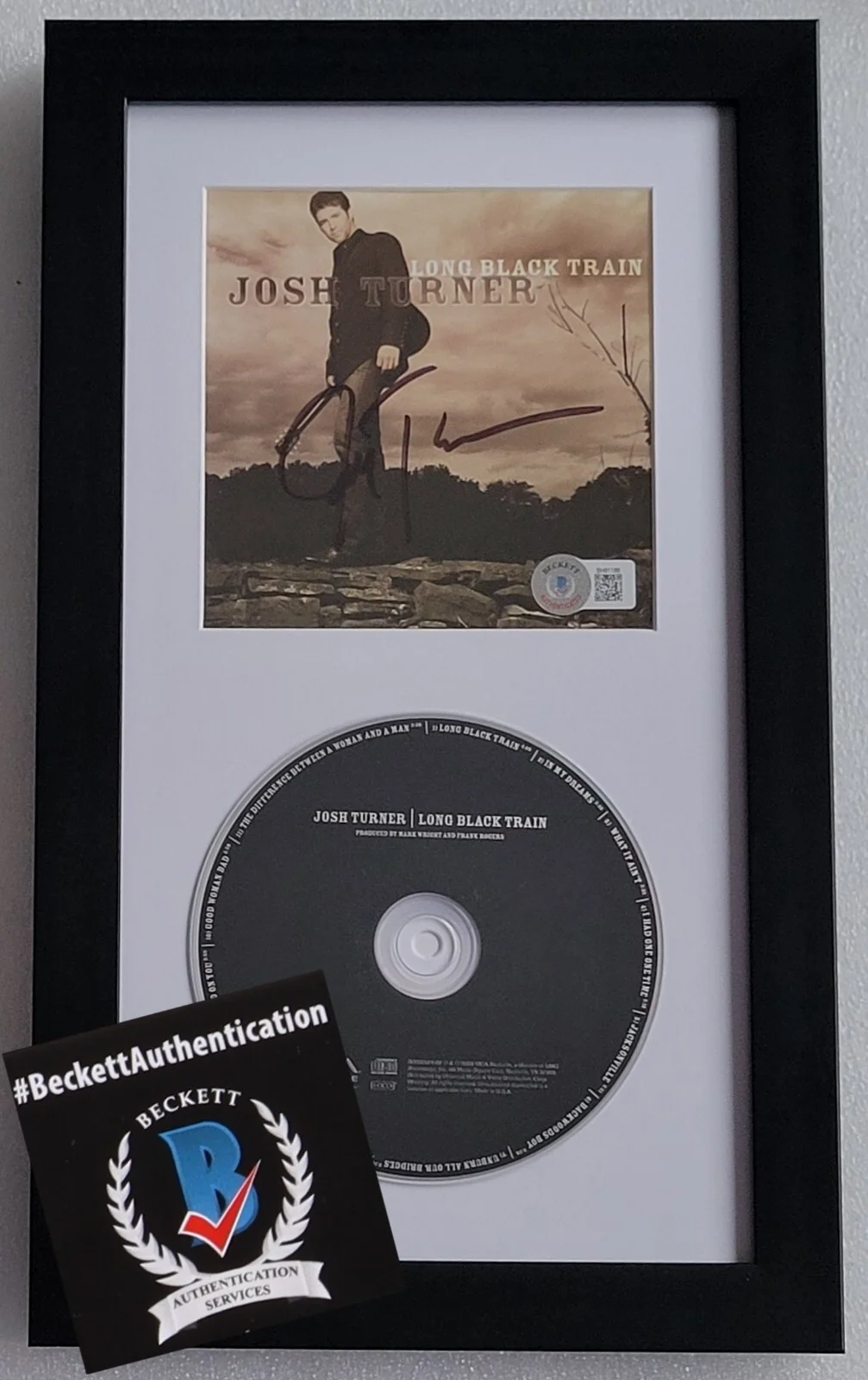 JOSH TURNER AUTOGRAPHED BECKETT BAS COA SIGNED COUNTRY MUSIC SINGER CD DISPLAY, изображение 5