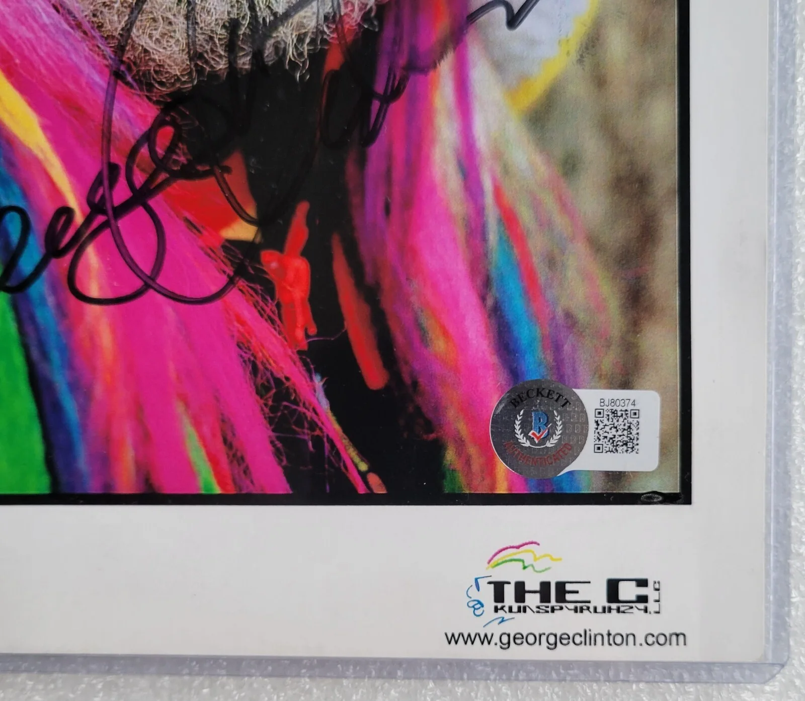GEORGE CLINTON 8X10 PHOTO AUTOGRAPHED BECKETT BAS COA SIGNED MUSIC CERTIFIED, image 3