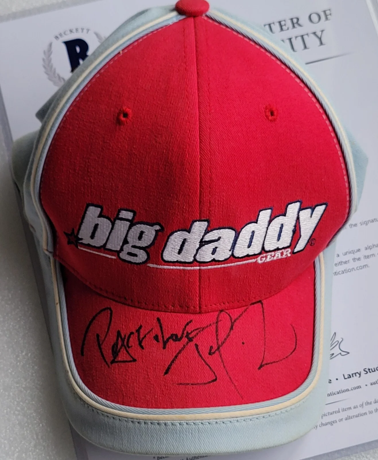 JAY-Z SIGNED HAT BECKETT LOA BAS COA AUTOGRAPHED FULL LETTER RAPPER RAP PRESENT, image 2