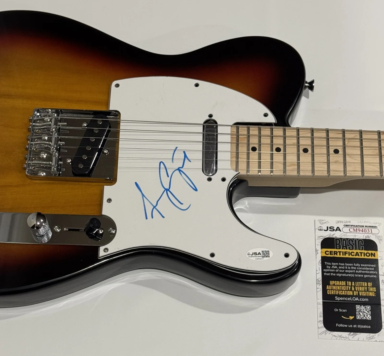 AMY GRANT SIGNED SUNBURST ELECTRIC GUITAR COUNTRY JSA COA, изображение 2