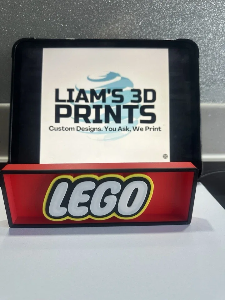 Decorative LEGO Bricks Logo Toys 3D Print Box Sign Display Two Sizes Shelf Wall, image 4