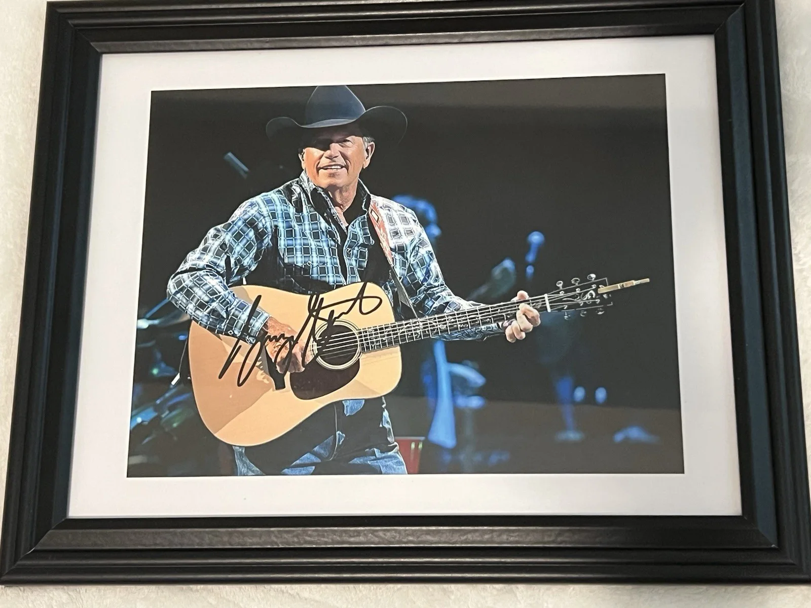 GEORGE STRAIT Autographed signed 8X11.5 Fully Framed photo Country Music Legend, image 4