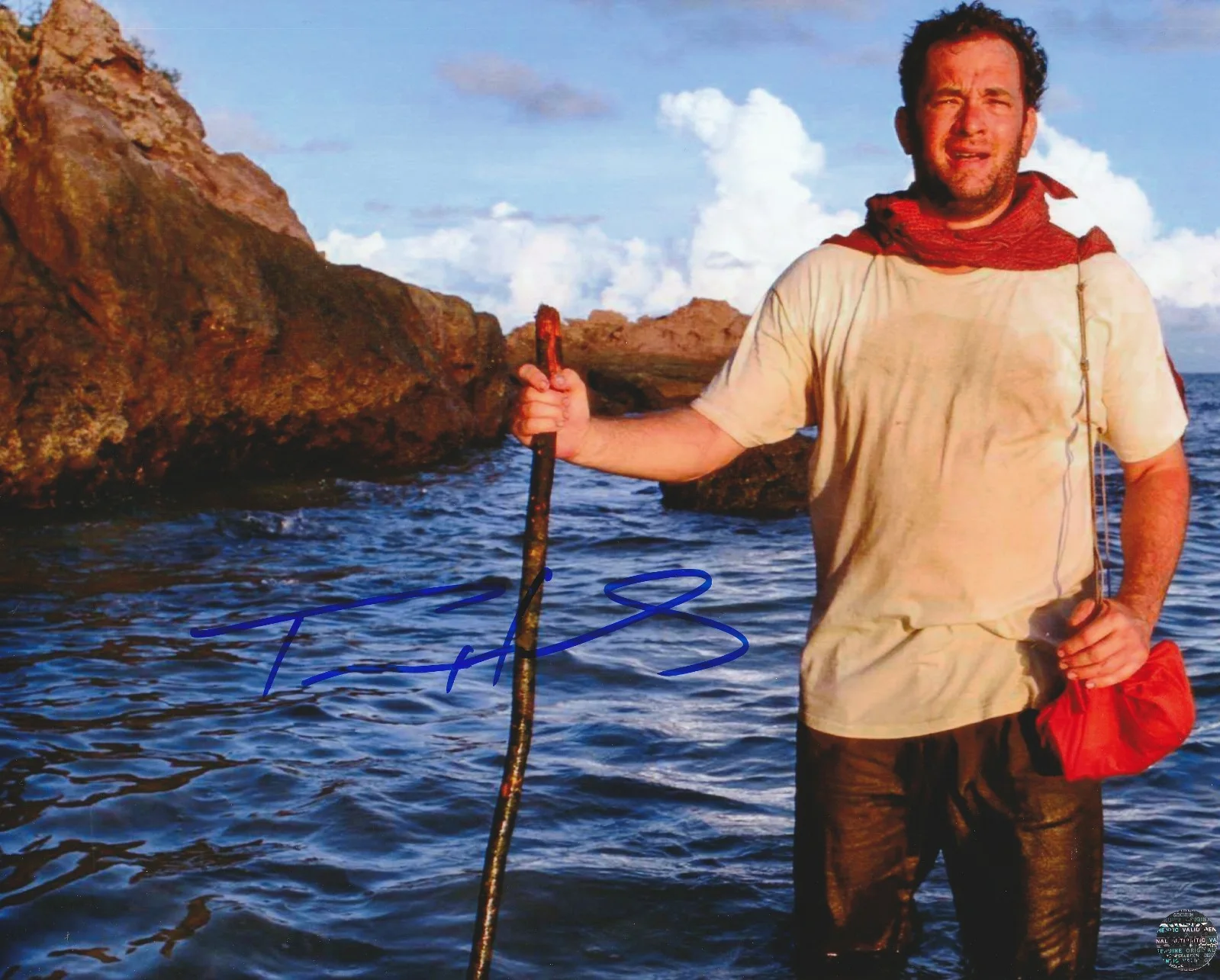 Tom Hanks — Tom Hanks Signed Autographed Cast Away Rare 8x10 Photo/COA/Matching Hologram