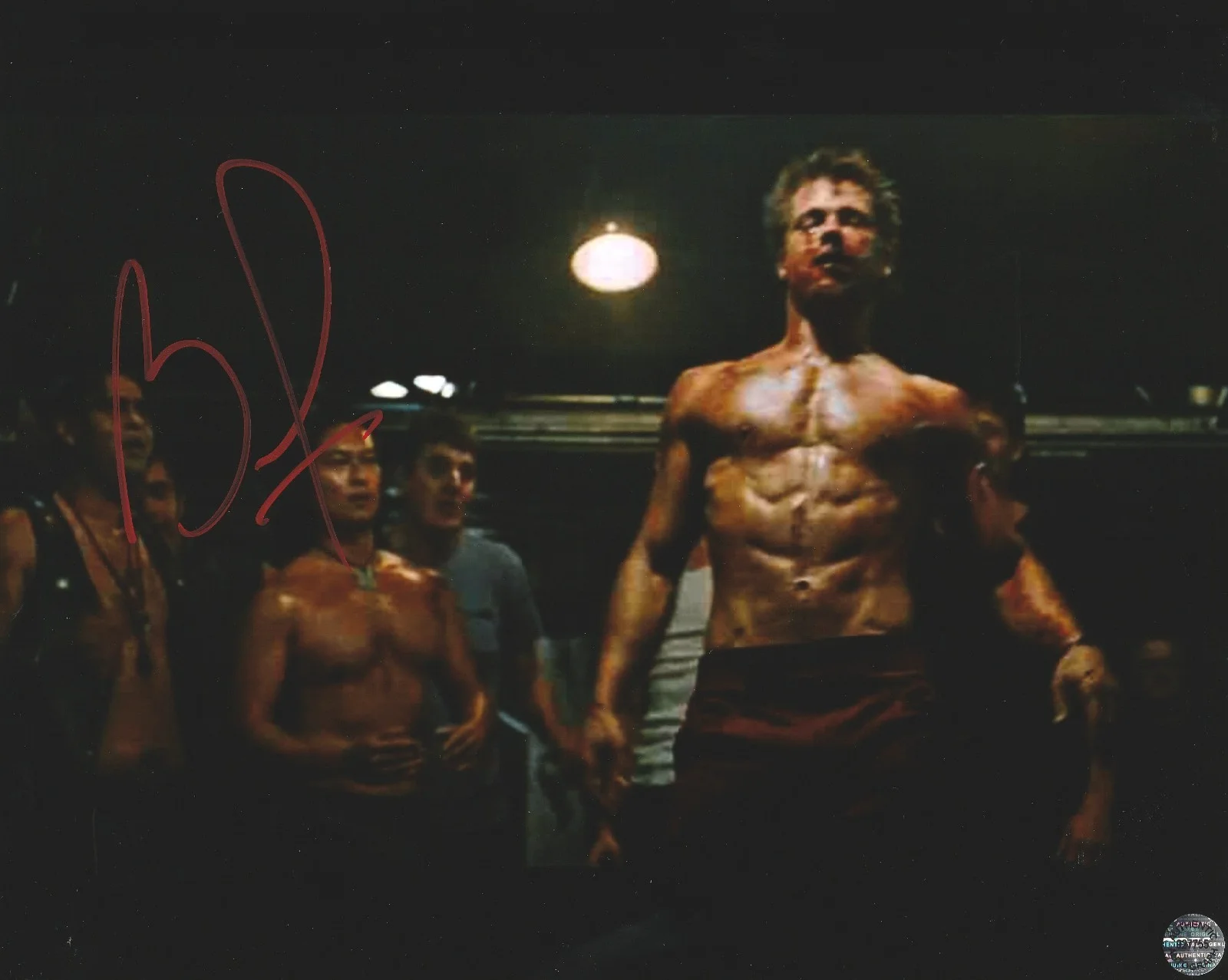 Brad Pitt — Brad Pitt Signed Autographed Fight Club 8x10 Photo with COA/Matching Hologram