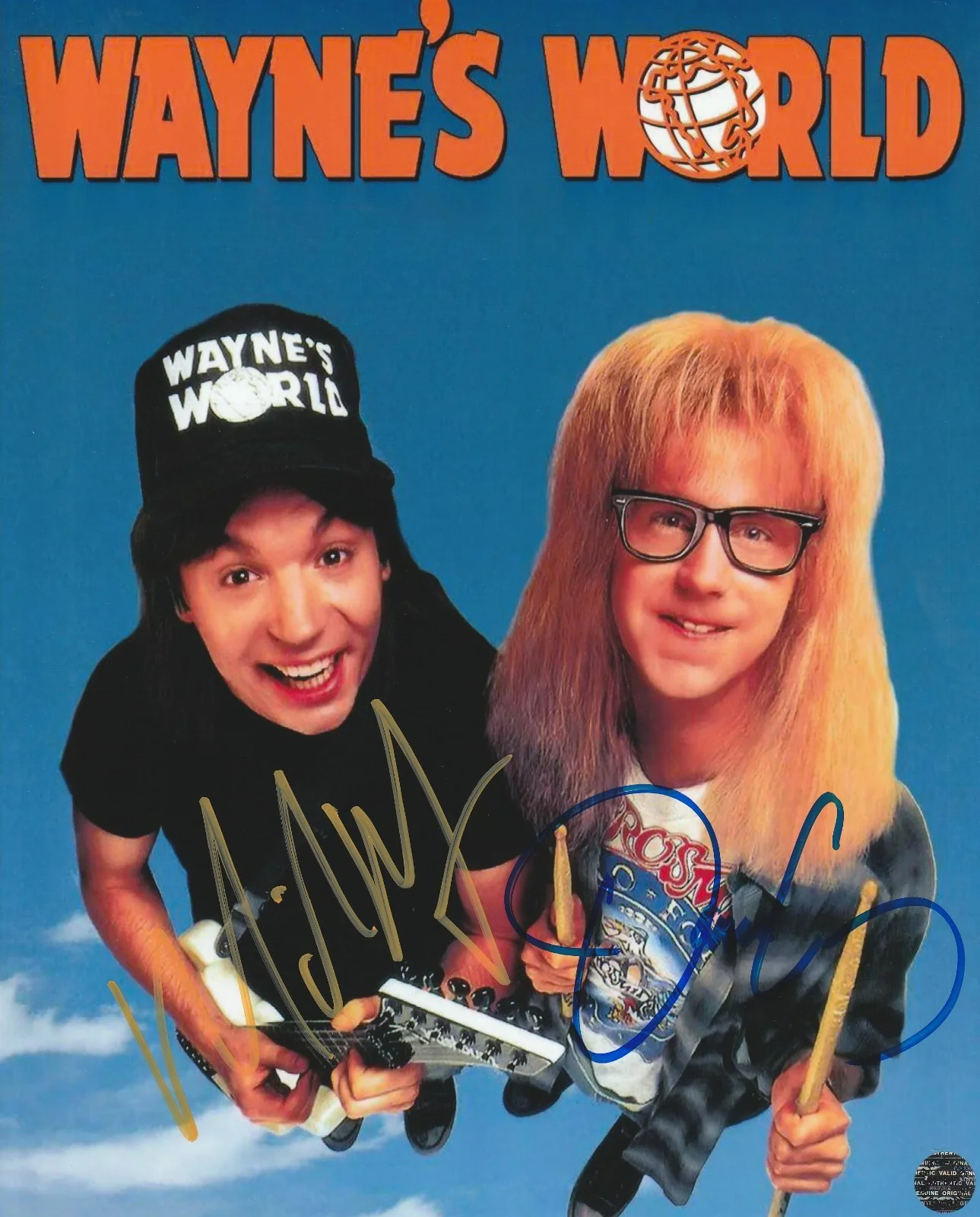 Mike Myers & Dana Carvey — Mike Myers & Dana Carvey Autographed (Wayne's World/SNL) 8x10 with COA/Hologram