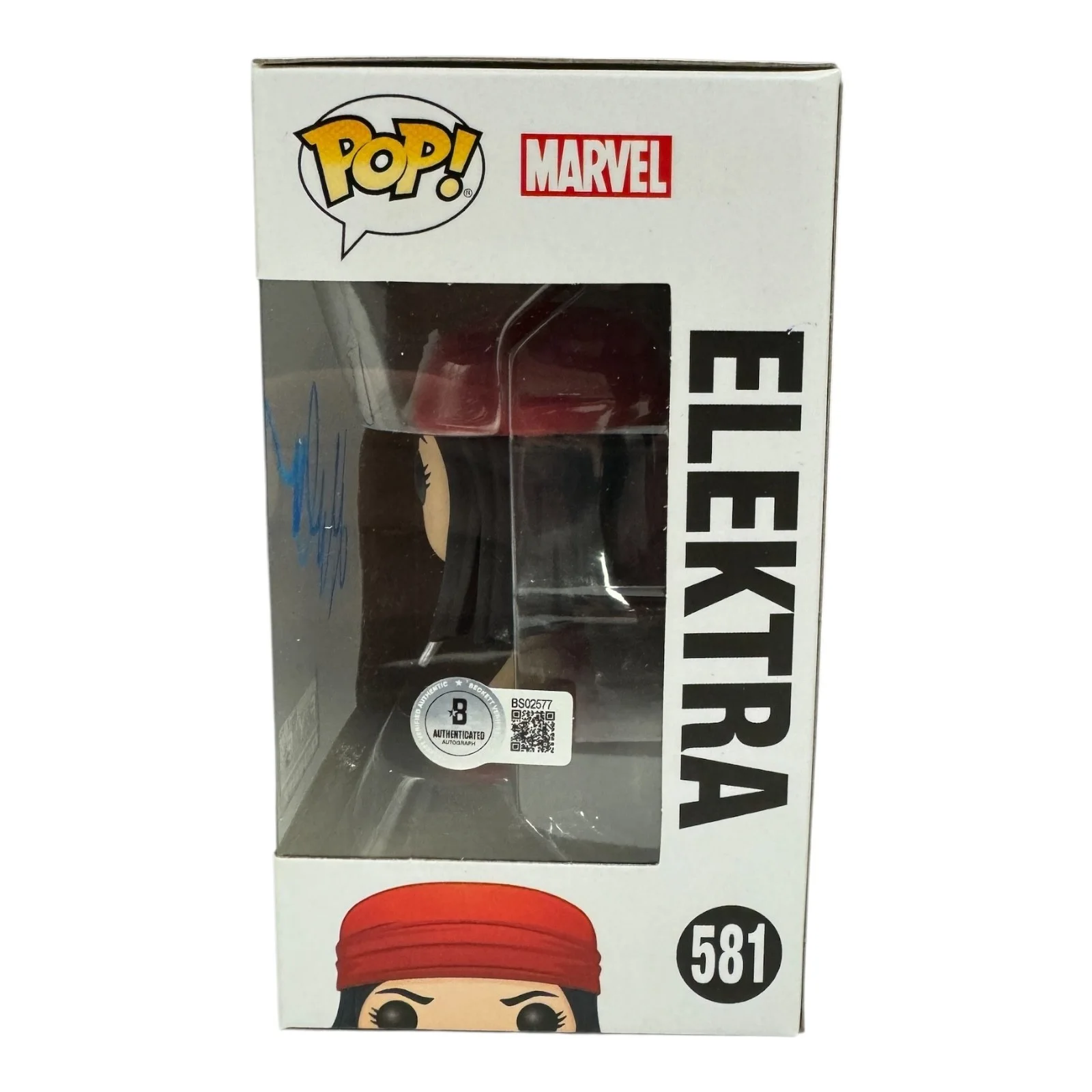 Jennifer Garner — Jennifer Garner Signed Autograph Elektra Funko Pop 581 Beckett BAS Marvel, image 2