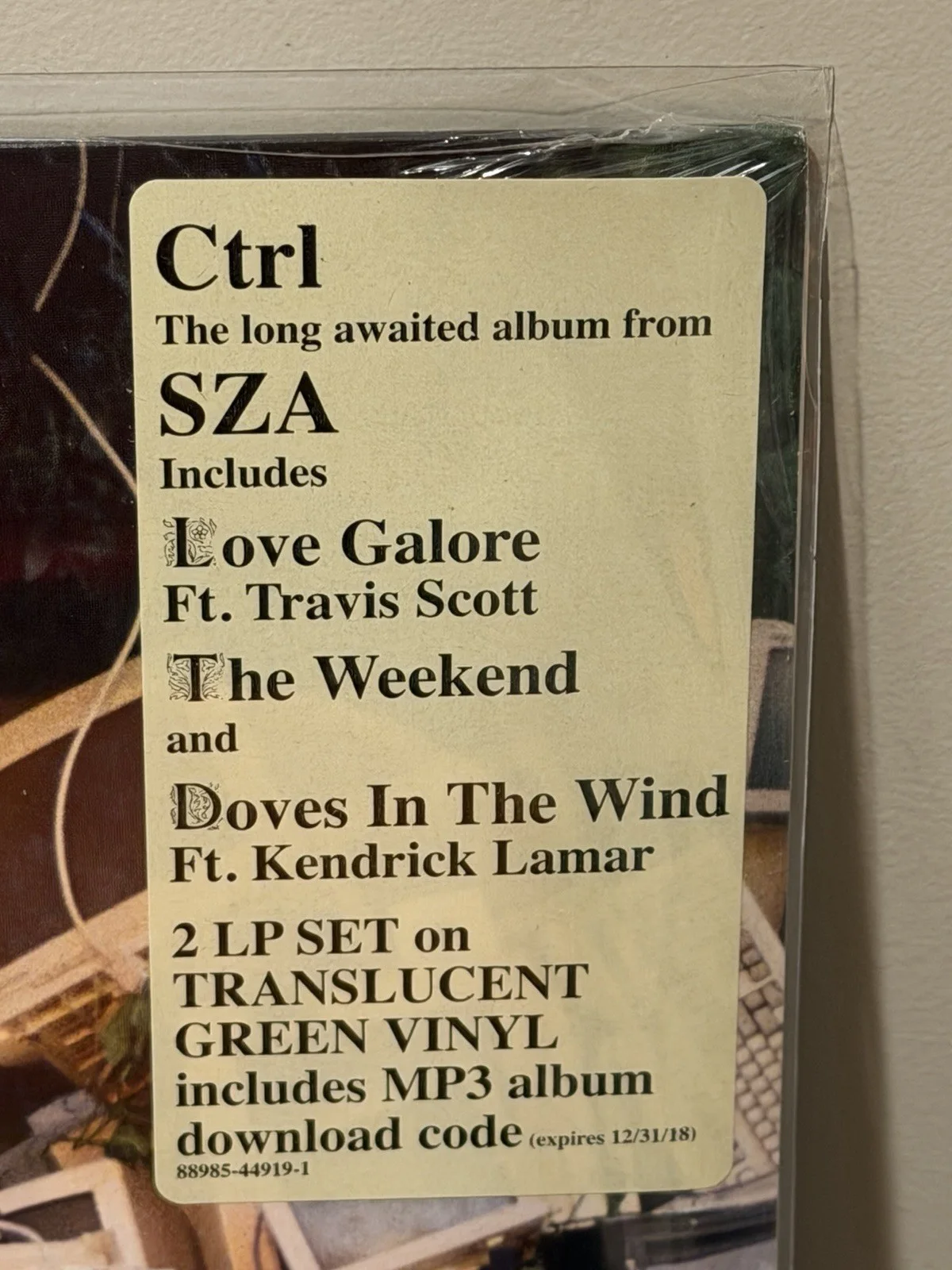 SZA Solána Rowe Signed Autographed CTRL Vinyl LP AUTHENTIC, image 4