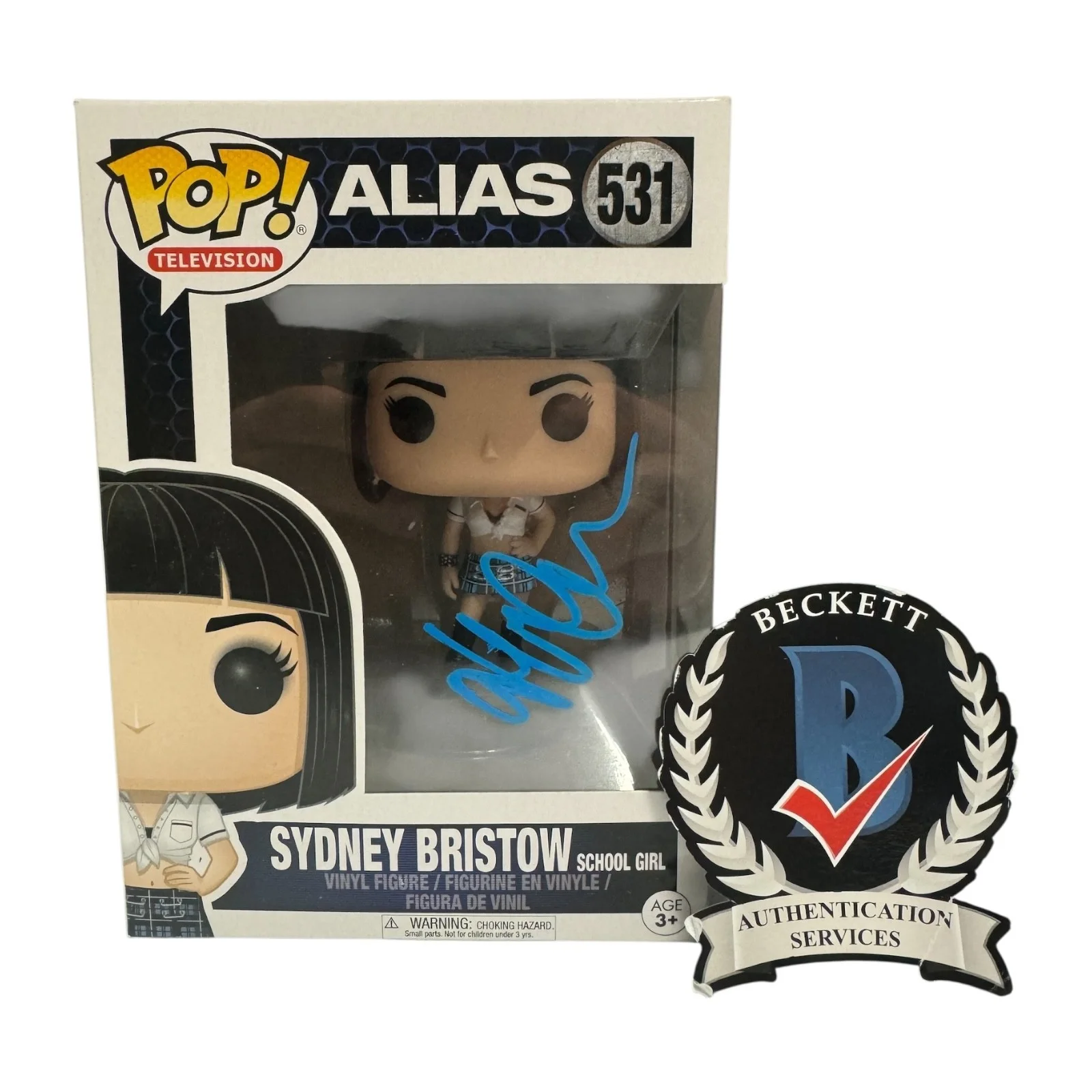 Jennifer Garner — Jennifer Garner Signed Autograph Alias Funko Pop 531 Beckett BAS Sydney Bristow