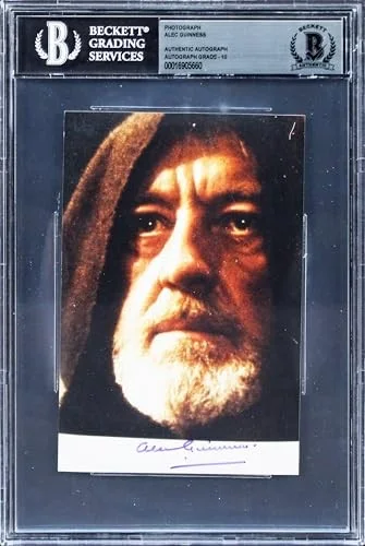 Alec Guinness — Alec Guinness Star Wars Signed 4x6 Obi-Wan Kenobi Photo Auto 10! BAS Slabbed, изображение 3