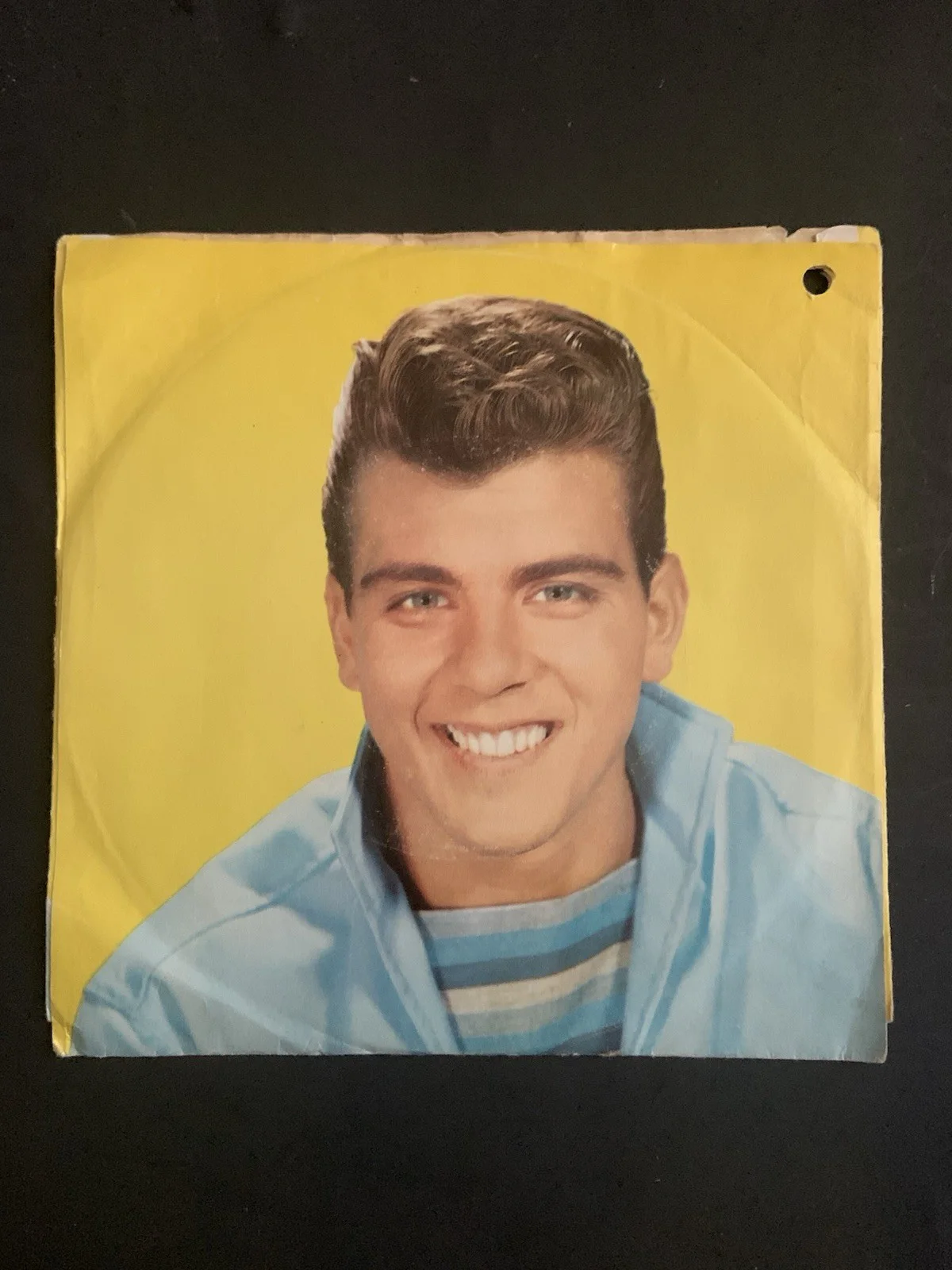 Fabian Signed 45 record picture sleeve, image 2