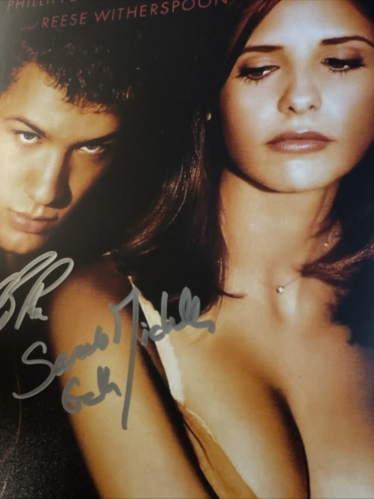 sarah michelle geller Ryan Phillippe — Sarah Michelle Gellar Ryan Phillippe Signed 11x17 CRUEL INTENTIONS Autograph, изображение 2