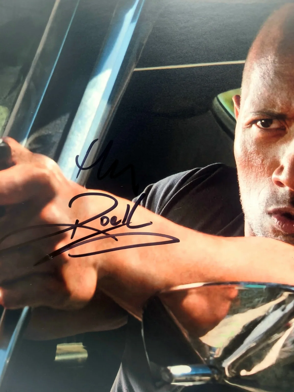 The Rock — The Rock Signed 8x10 Fast & Furious Photo Dwayne Johnson PSA COA, изображение 3