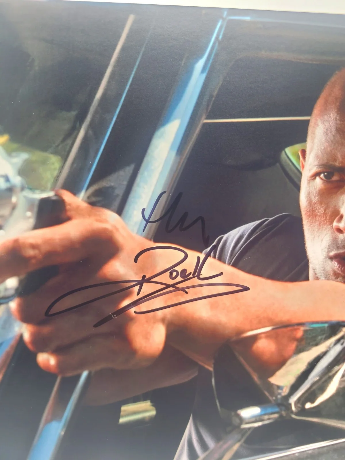The Rock — The Rock Signed 8x10 Fast & Furious Photo Dwayne Johnson PSA COA, изображение 4