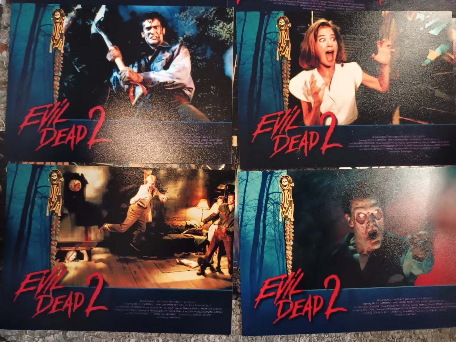 Evil Dead 2: Dead By Dawn. 12 Glossy 7x5ins Unofficial Lobby Cards. New., image 3