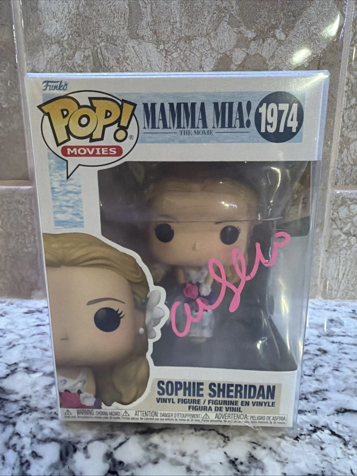 Amanda Seyfried — Actress Amanda Seyfried Signed Sophie Sheridan Funko Mama Mia Autograph With COA