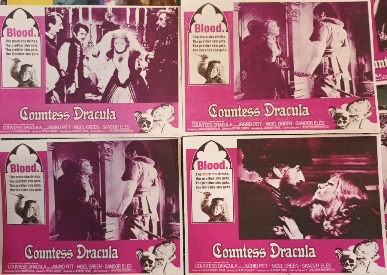 Countess Dracula - Hammer Horror. 14 Lobby Cards/3 Bookmarkers/2 Art Cards. New, изображение 4