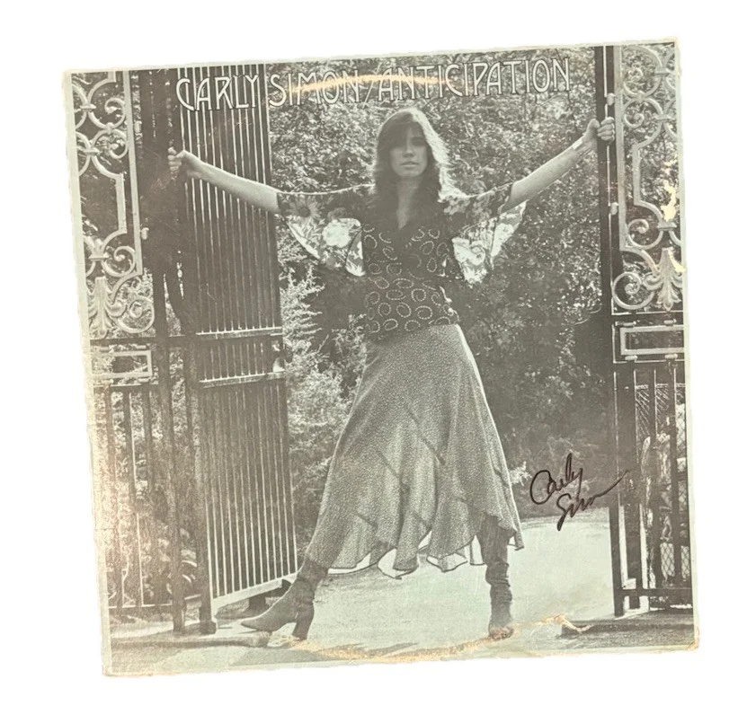 Carly Simon Music Star Signed Autographed Anticipation Vinyl Album, image 2