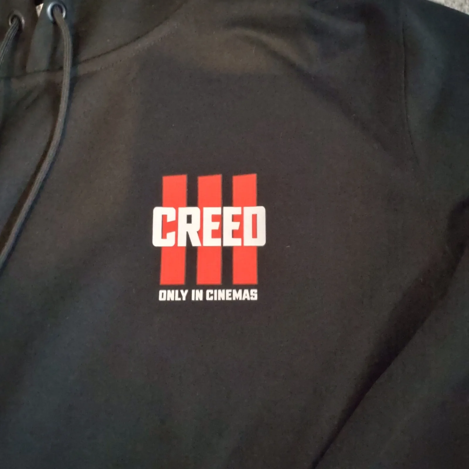 Creed III 3 Movie Promotional Sweater Hoodie Unisex Size Large Black Rare 2023, изображение 2