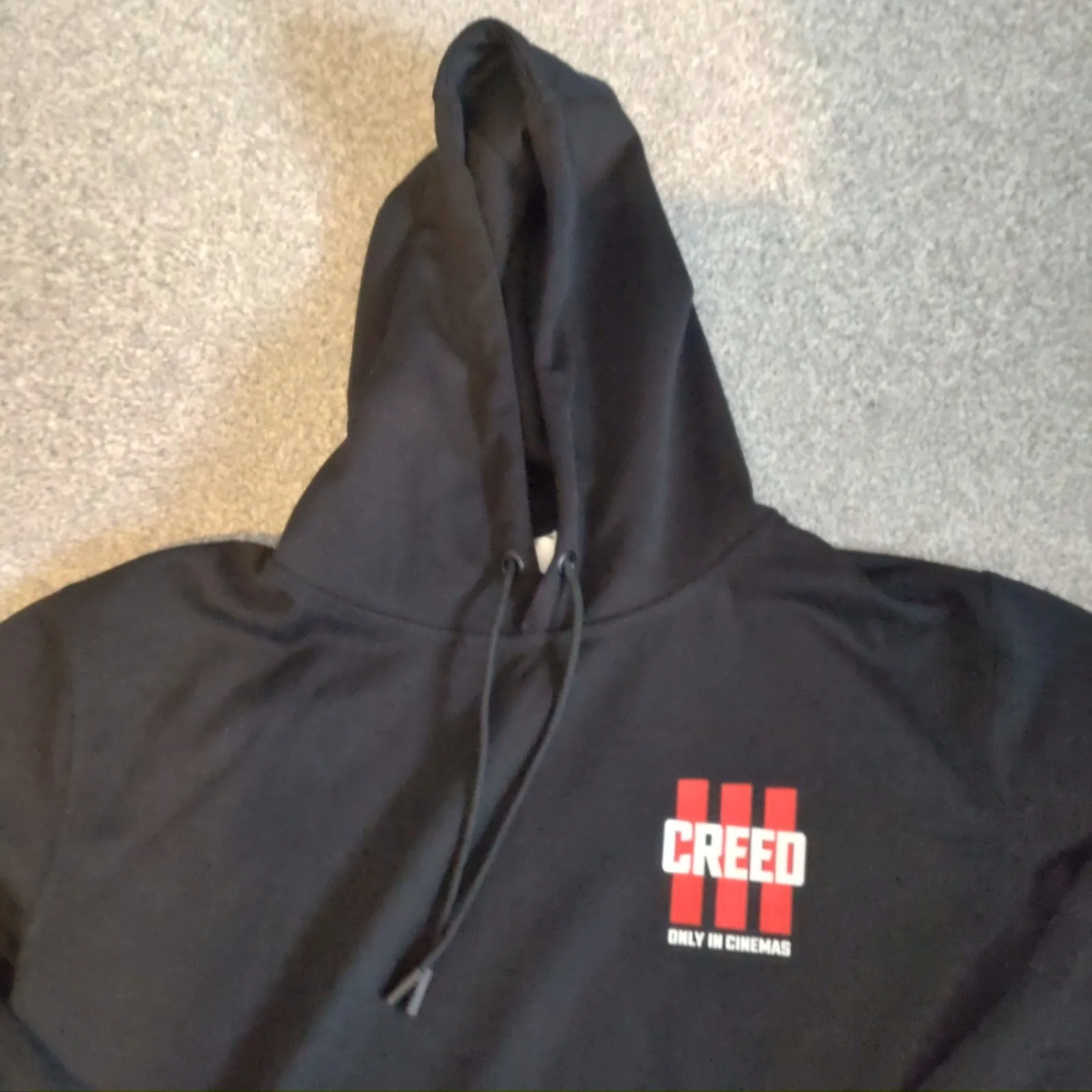 Creed III 3 Movie Promotional Sweater Hoodie Unisex Size Large Black Rare 2023, изображение 3