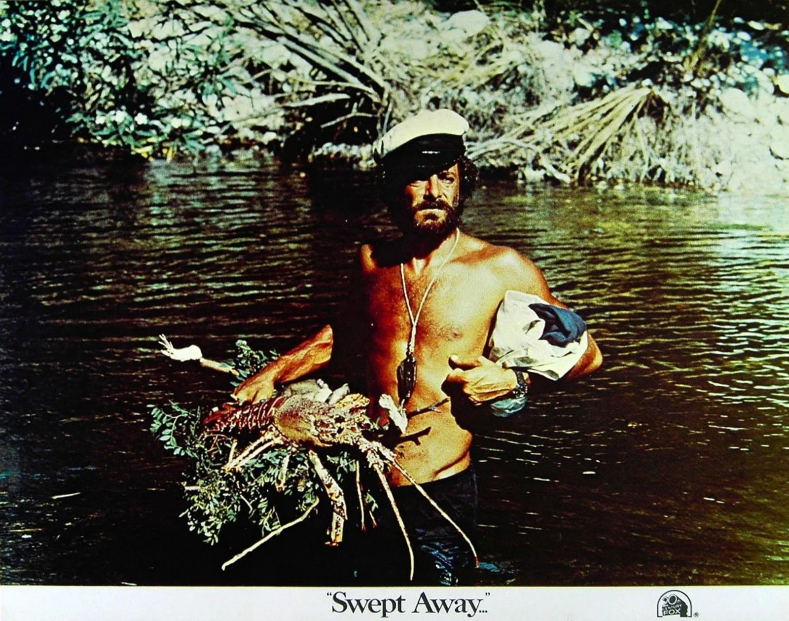 SWEPT AWAY 1974 Giancarlo Giannini, Mariangela Melato 3 LOBBY CARDS, image 2
