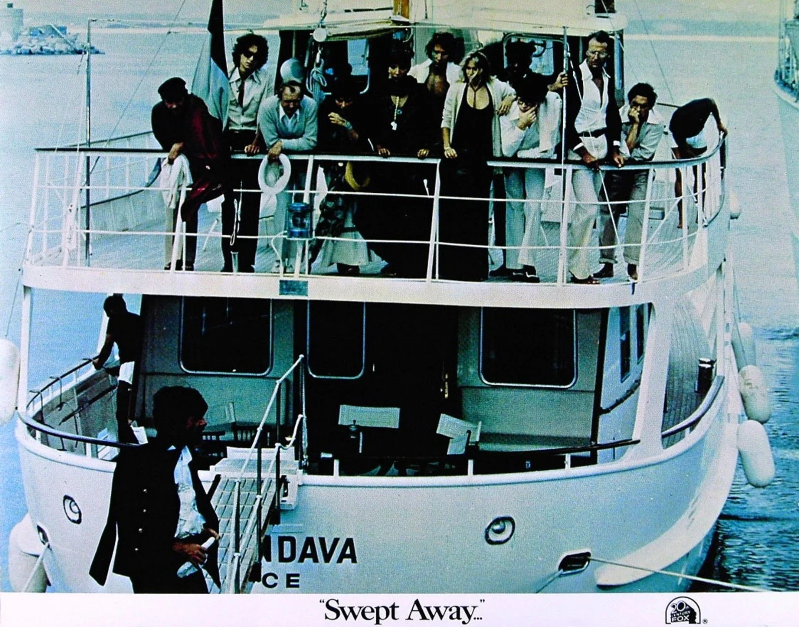 SWEPT AWAY 1974 Giancarlo Giannini, Mariangela Melato 3 LOBBY CARDS, image 3