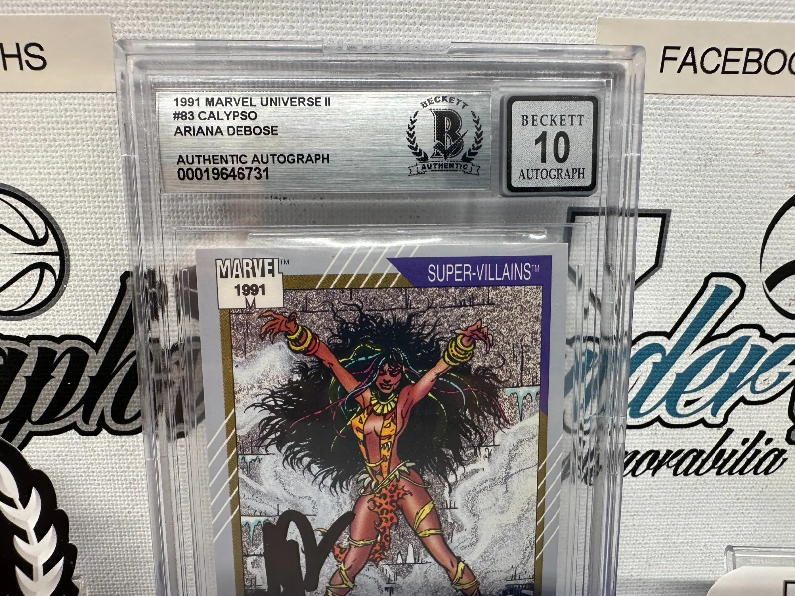 HAMILTON ACADEMY AWARD GOLDEN GLOBE A BRONX TALE PIPPIN — ARIANA DEBOSE CALYPO SIGNED AUTOGRAPHED 1991 MARVEL UNIVERSE CARD 83 BECKETT BAS, image 4