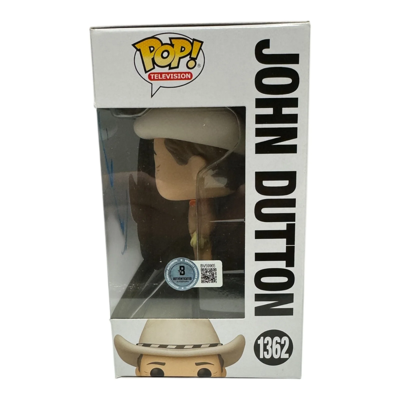 KEVIN COSTNER — KEVIN COSTNER SIGNED AUTOGRAPH YELLOWSTONE FUNKO POP 1362 BECKETT JOHN DUTTON, image 2