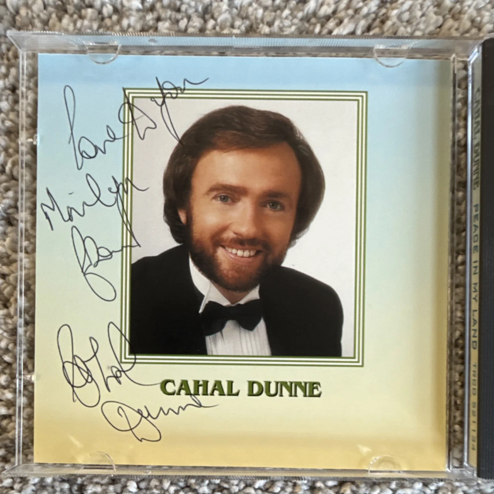 Cahal Dunne Peace In My Land Original Autographed Music CD & Booklet - Signed, image 2